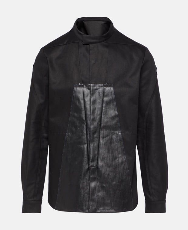 Rick Owens Rick Owens S/S19 Babel Black Shirtbag Jacket | Grailed