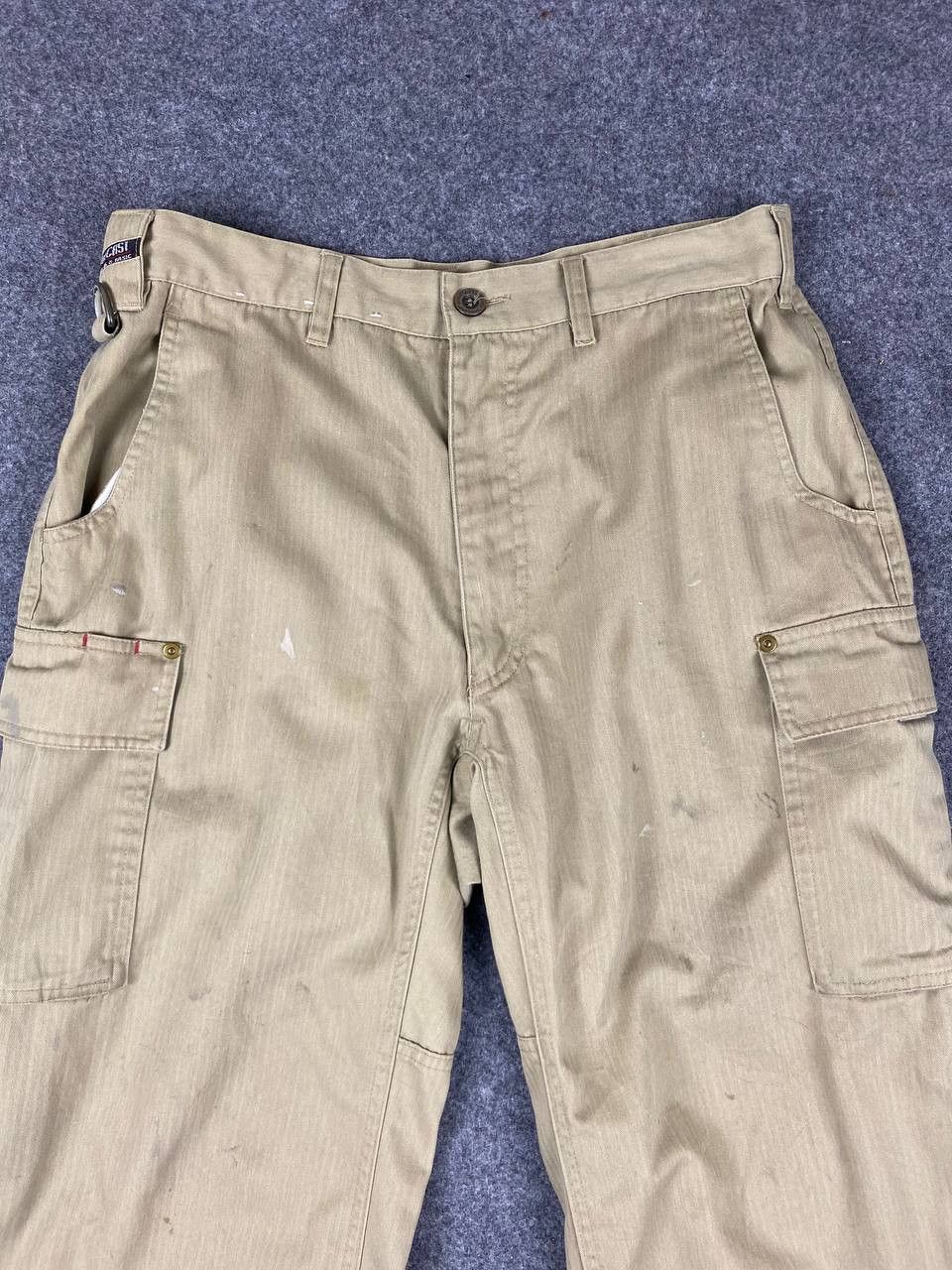 Japanese Brand japanese brands cargo pants herringbone twill design Size US 33 - 8 Thumbnail