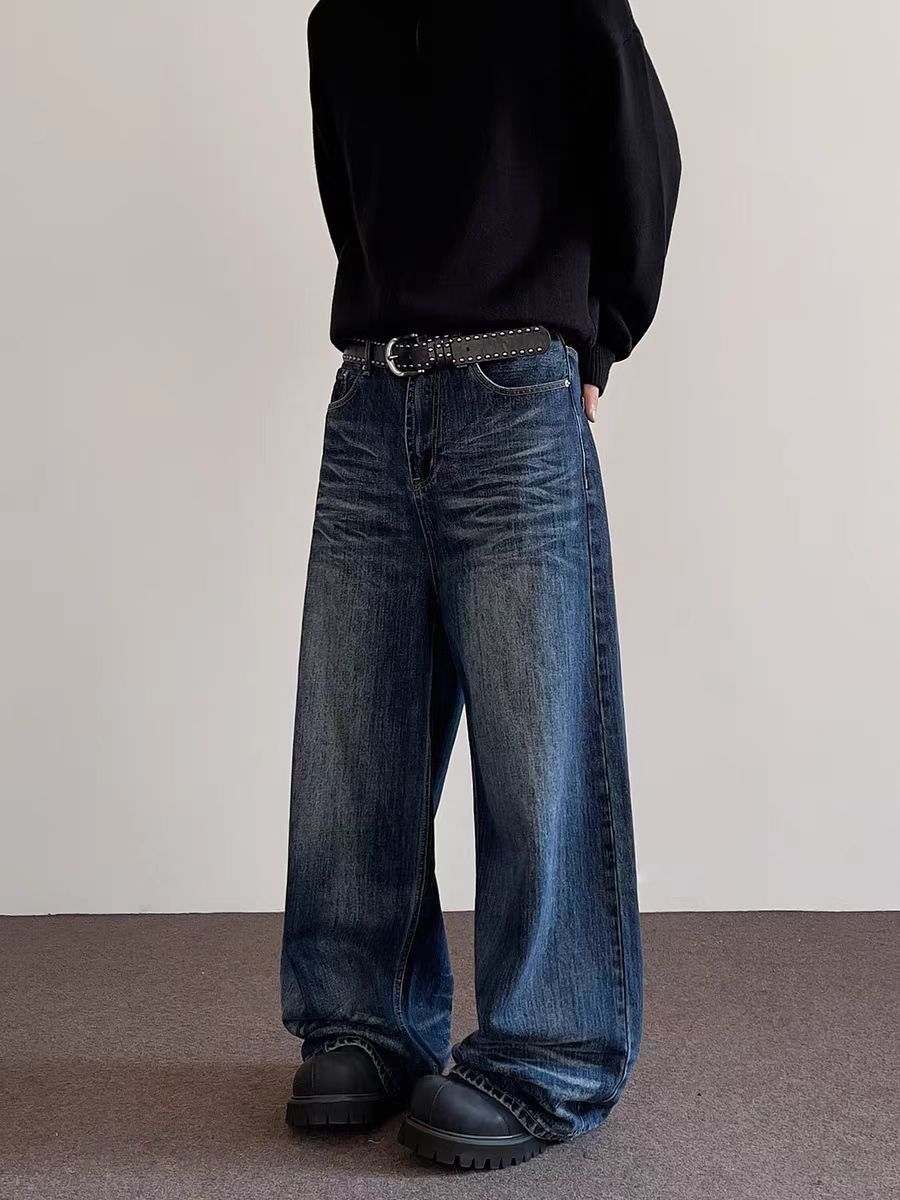 Japanese Brand × Jean Vintage washed cat whisker design micro flare jeans Size US 34 / EU 50 - 5 Thumbnail