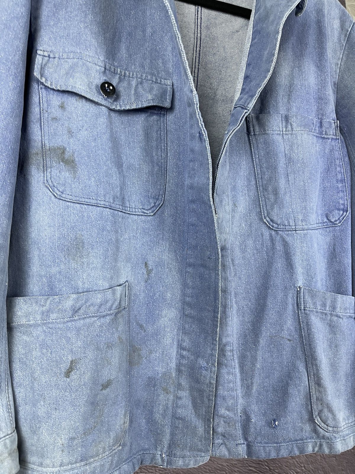 Vintage True Vintage 70s Sanfor Kuso distressed used work jacket Size US S / EU 44-46 / 1 - 11 Thumbnail