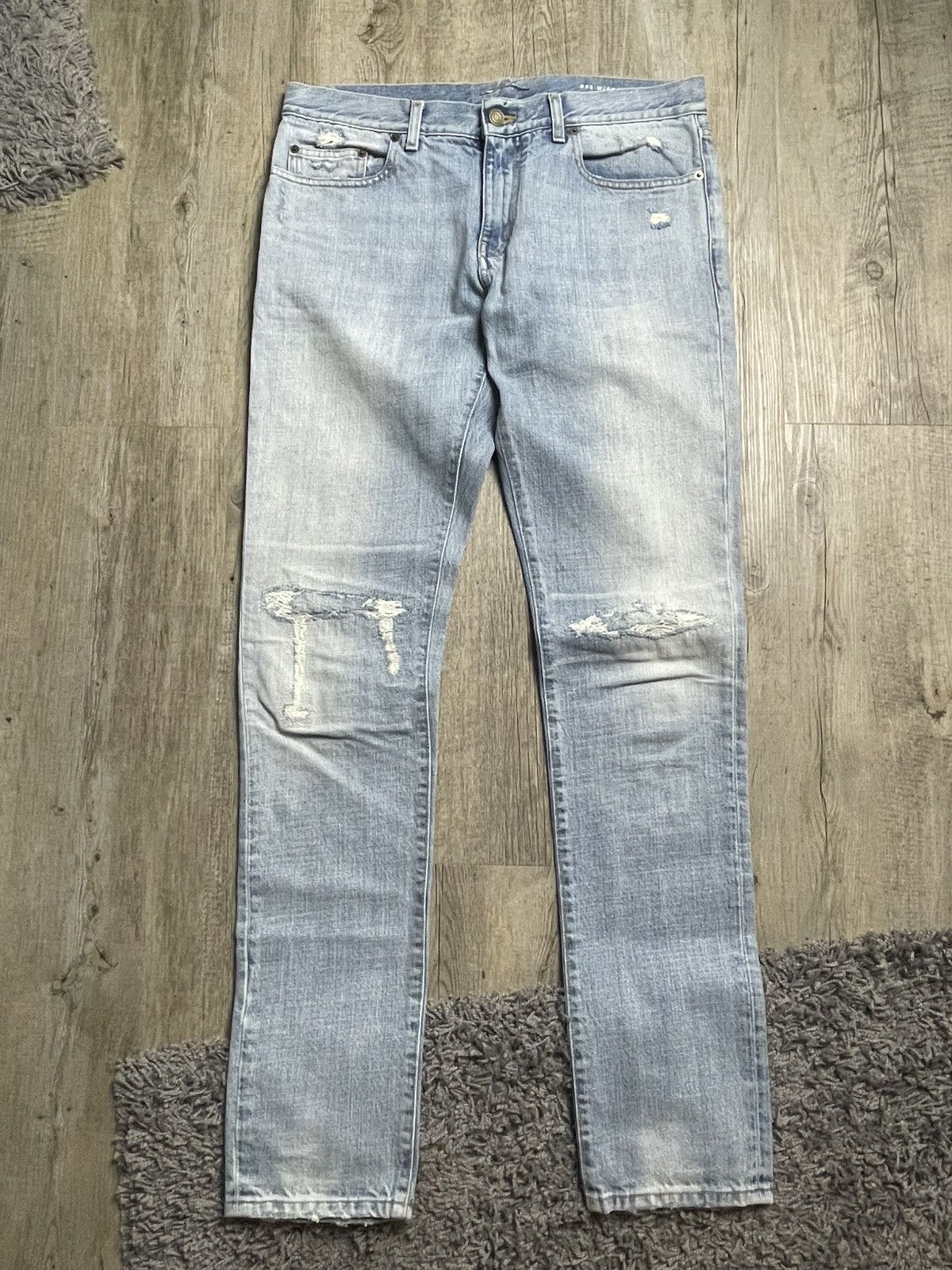 Saint Laurent Paris Saint Laurent D02 2015 knee rip Size US 32 / EU 48 - 1 Thumbnail