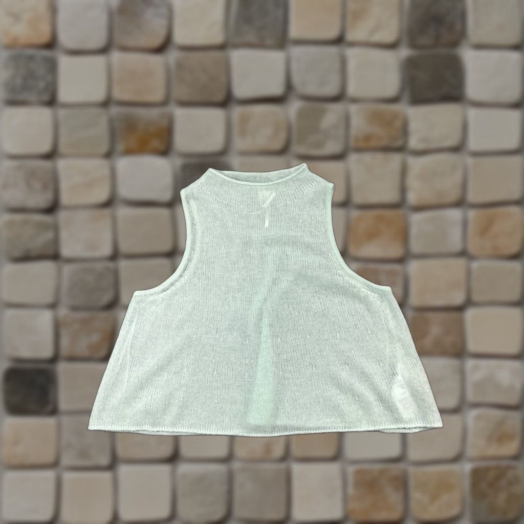 Anthropologie Anthropologie Shirt Womens Small Blue Cashmere Knit Tank Top Size S / US 4 / IT 40 - 1 Thumbnail