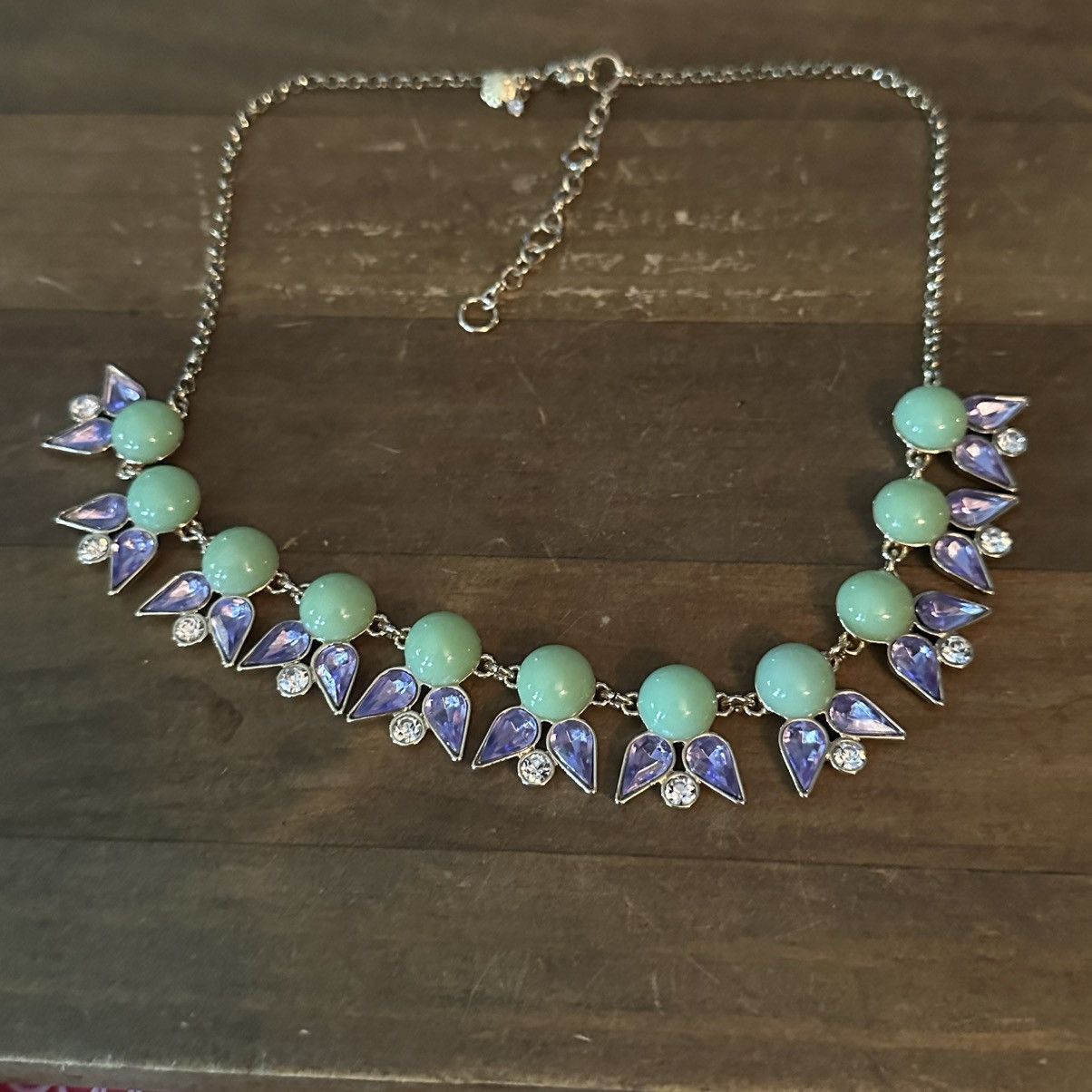 J.Crew J.Crew cabochon and rhinestone flower necklace Size ONE SIZE - 2 Thumbnail
