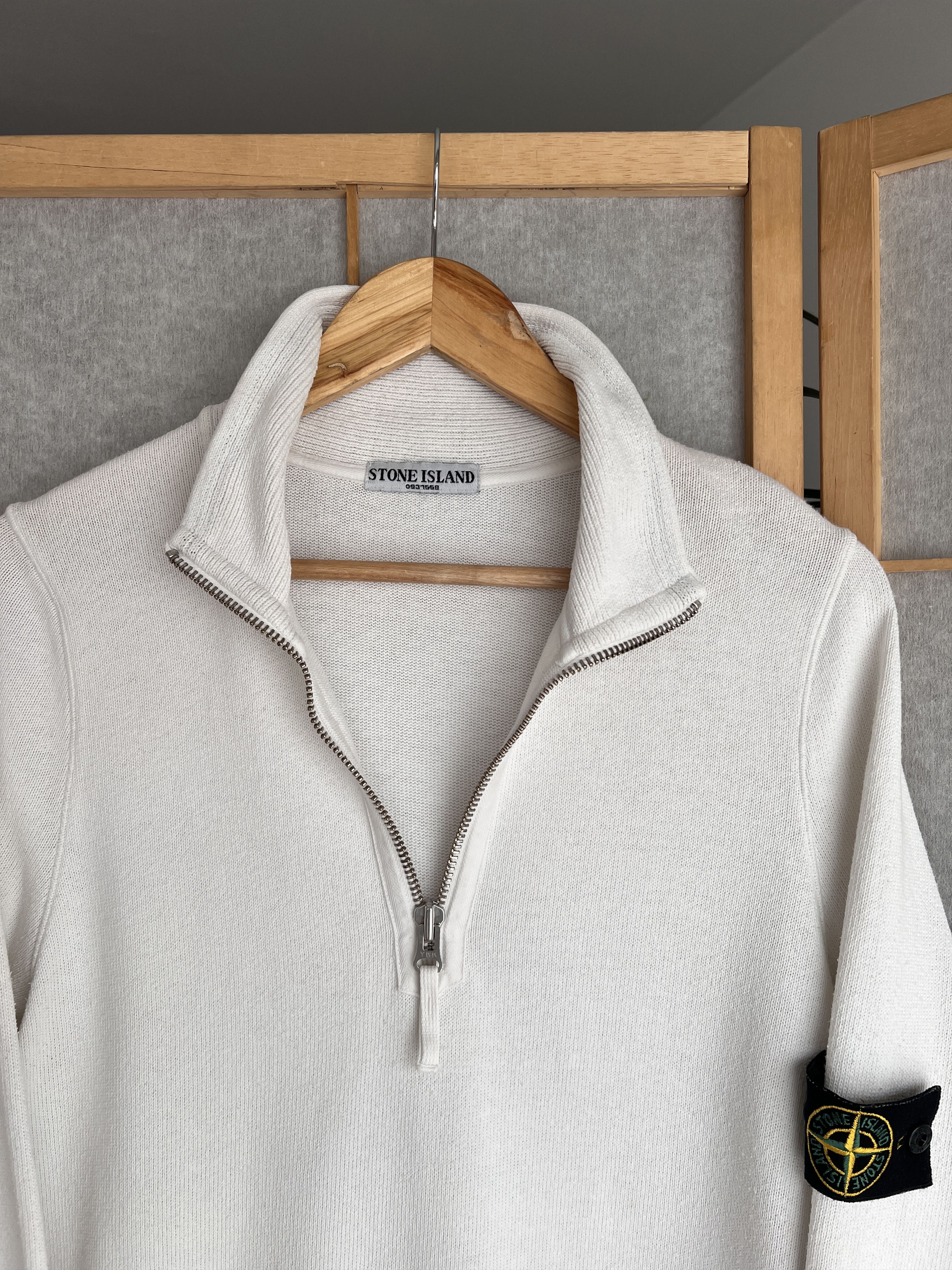 Stone Island Rare! Stone Island VTG 2007 knit half zip sweater old money Size US L / EU 52-54 / 3 - 6 Thumbnail