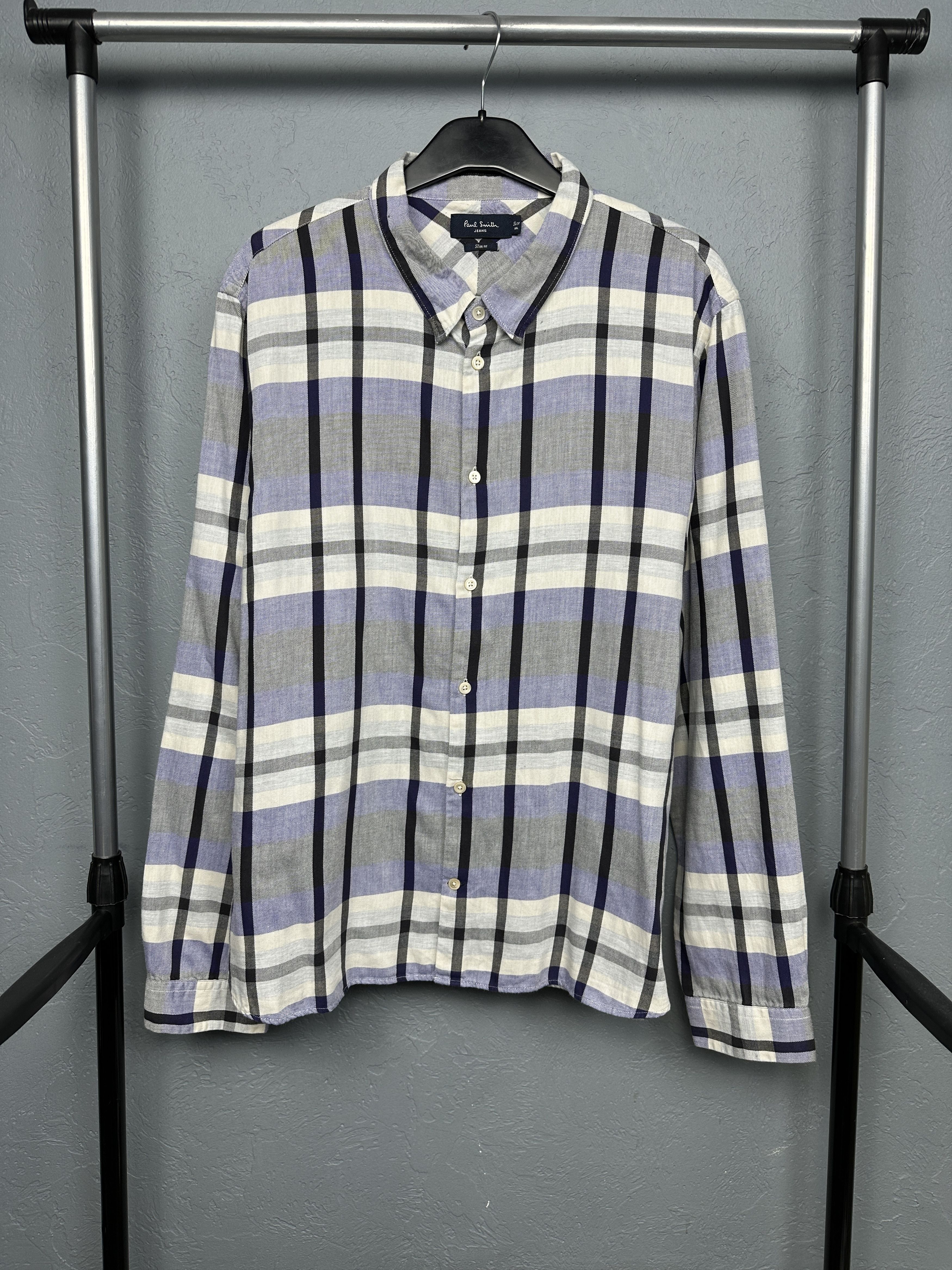 Paul Smith Paul Smith Mens Flannel Long Sleeve Plaid Shirt Size US XXL / EU 58 / 5 - 1 Thumbnail