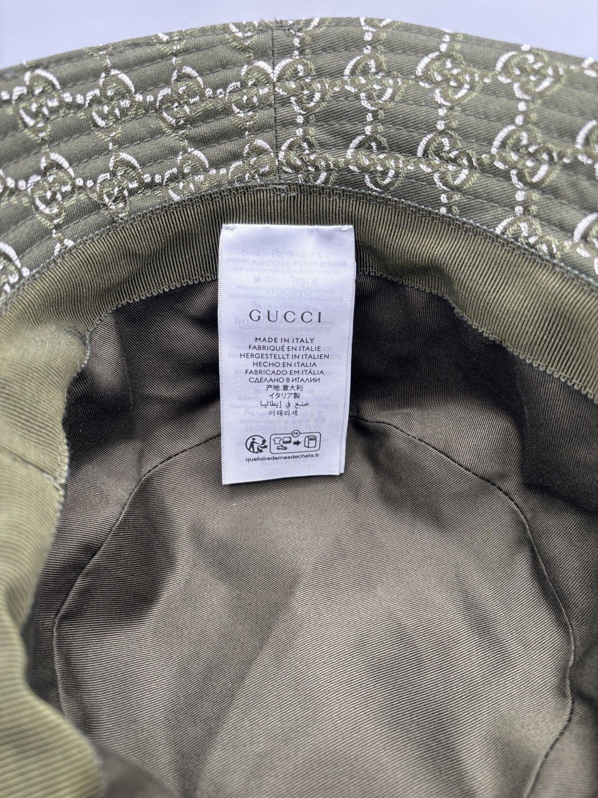 Gucci Bucket Hat With GG Shadow Size ONE SIZE - 2 Thumbnail