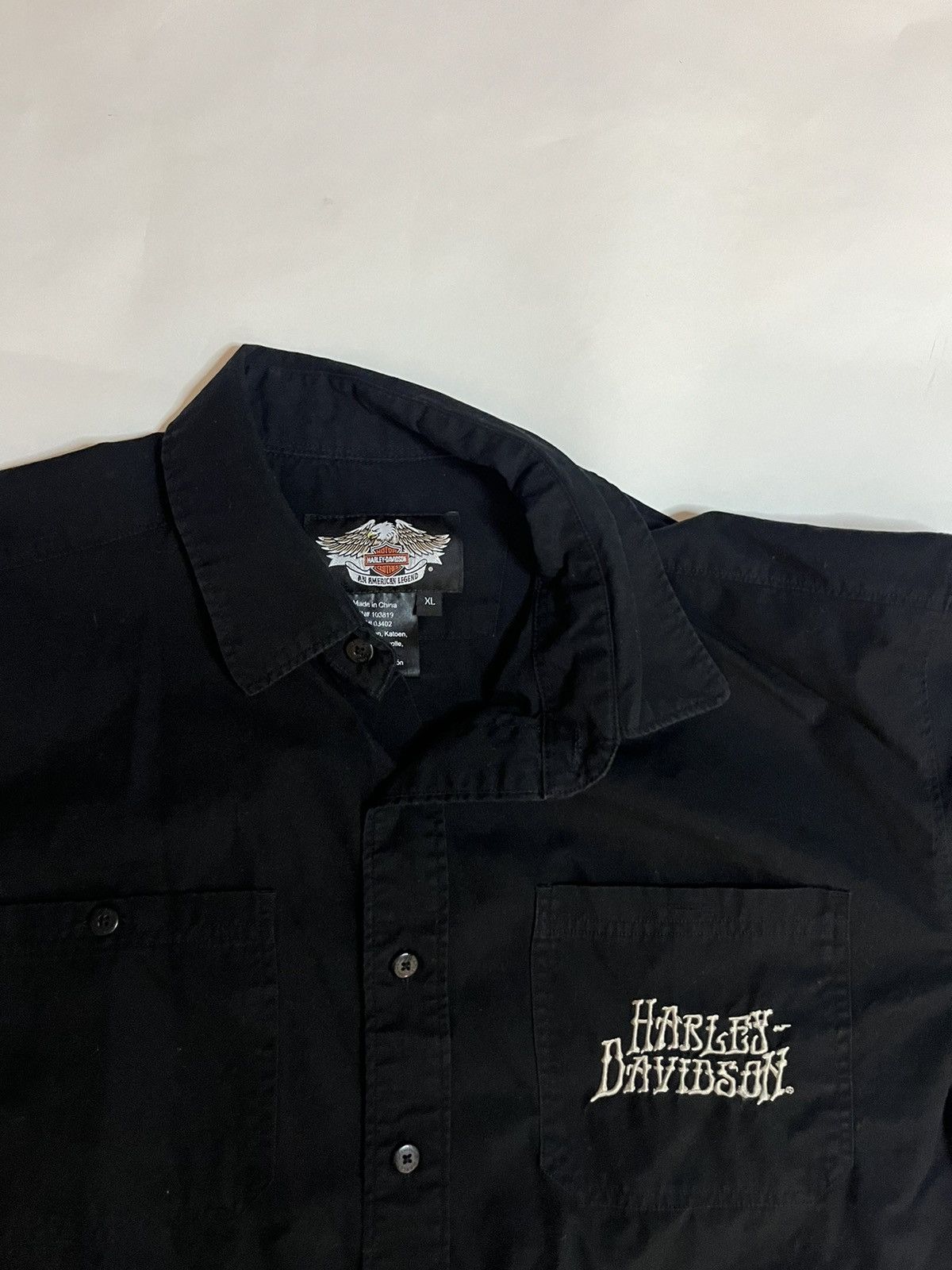 Harley Davidson XL Bone Skull Angel Wings button up Harley Davidson Size US XL / EU 56 / 4 - 5 Thumbnail