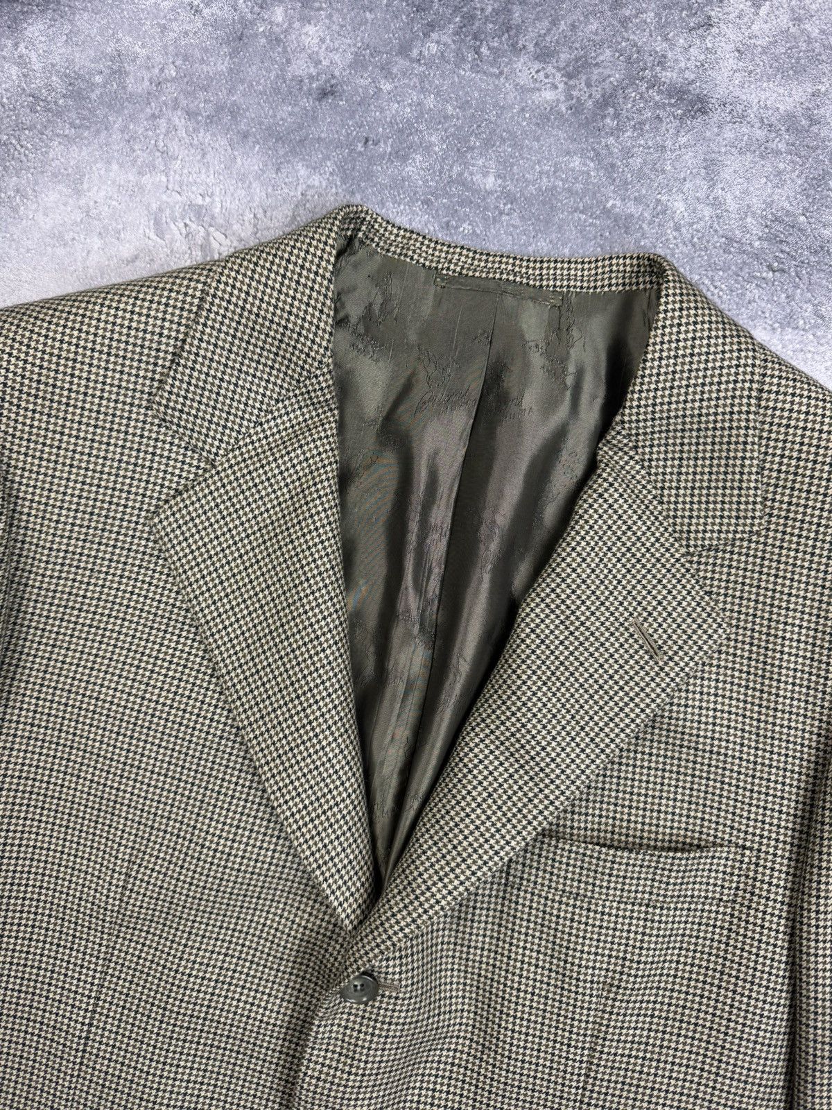 Brioni Brioni 100% Cashmere Houndstooth Blazer Jacket Size 40R - 10 Thumbnail
