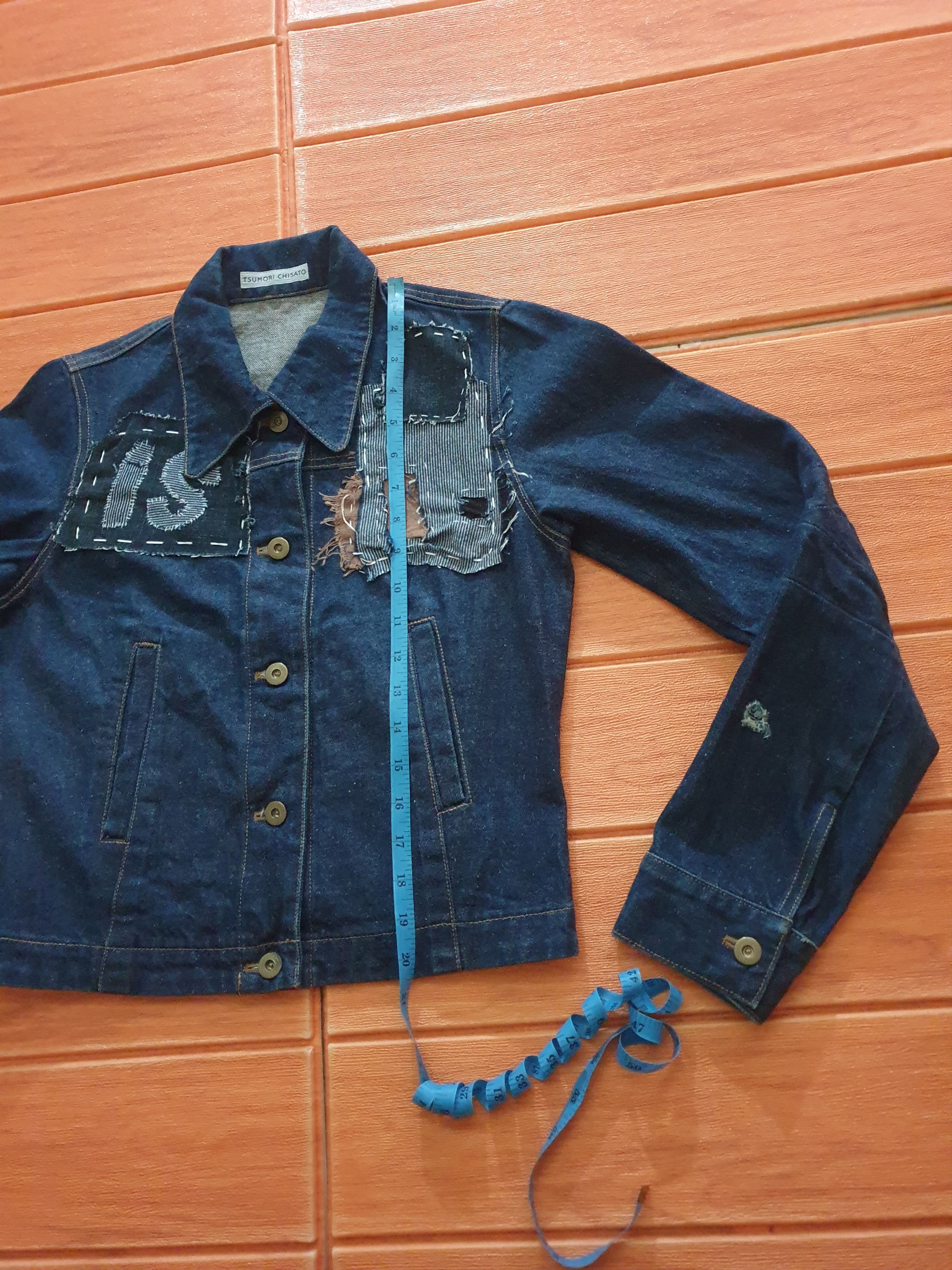Issey Miyake 💥Tsumori Chisato custom shashiko boro denim jacket Size S / US 4 / IT 40 - 8 Thumbnail