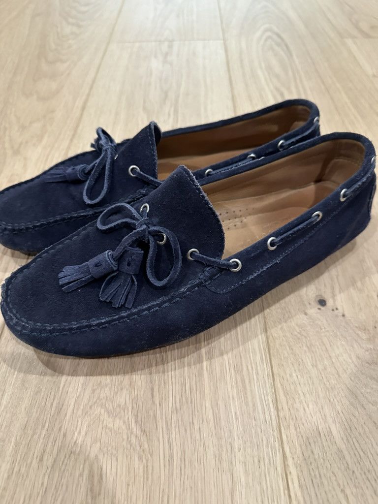 Ralph Lauren Purple Label Purple Label Blue Suede Tassel Loafers Size US 9.5 / EU 42-43 - 3 Thumbnail