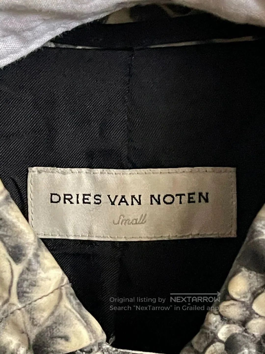 Dries Van Noten drapes snake skin coat by dries van noten. Size S / US 4 / IT 40 - 5 Thumbnail