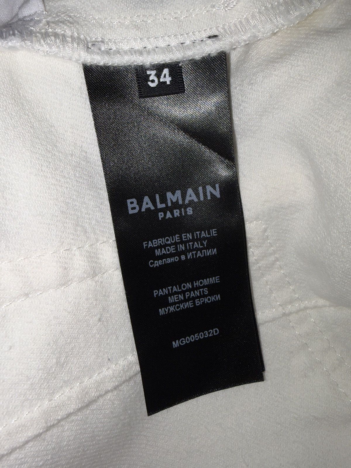 Balmain White Balmain Biker Denim Size US 34 / EU 50 - 6 Thumbnail