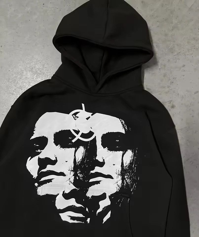 Other 2000s Vintage Streetwear Portrait Oversized Hoodie Size M / US 6-8 / IT 42-44 - 3 Thumbnail