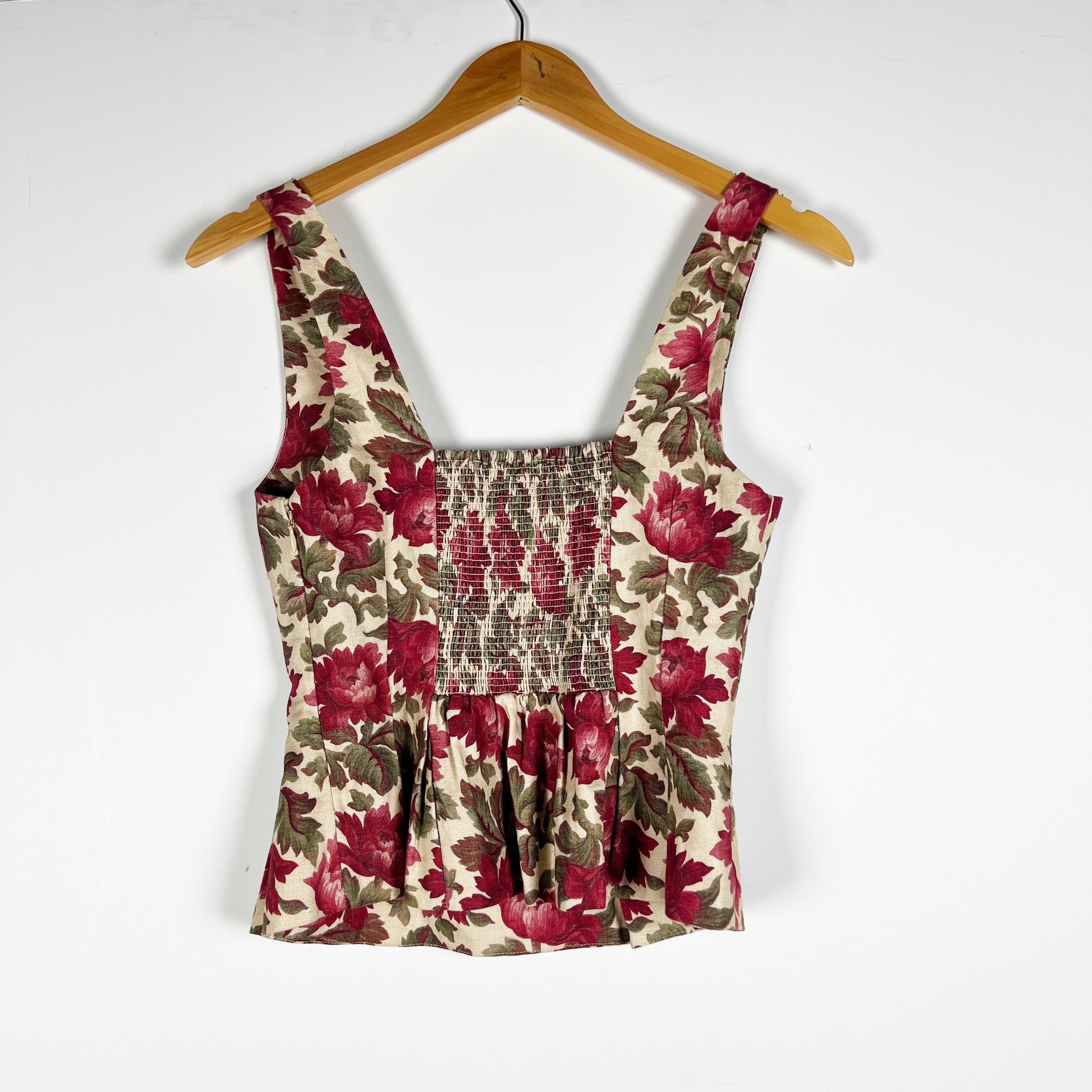 Other NEW Posse Rosalie Linen Woven Square Size XS / US 0-2 / IT 36-38 - 4 Thumbnail