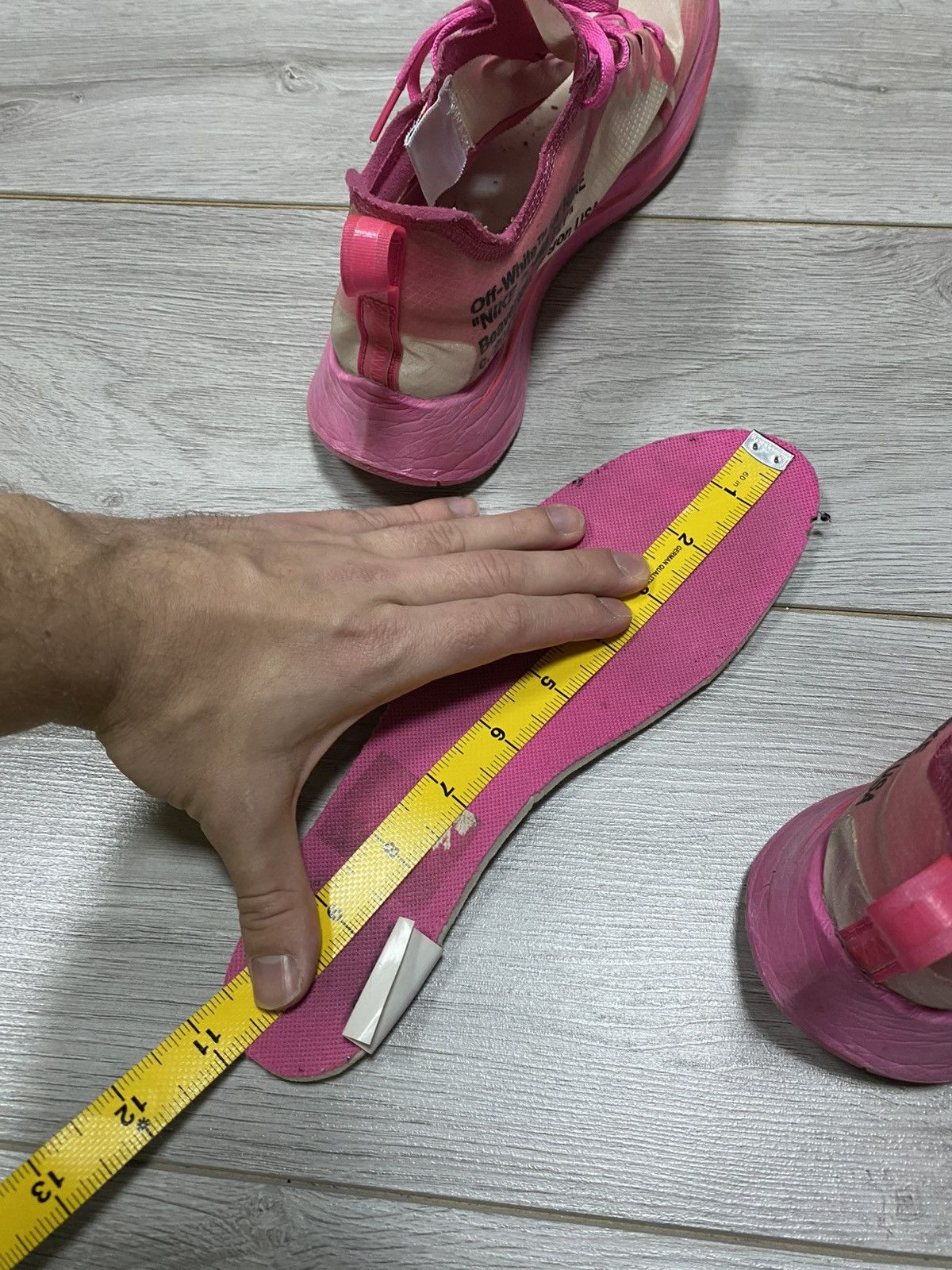 Nike × Off-White Nike Zoom Fly Off-White Pink Foam Size US 10.5 / EU 43-44 - 11 Thumbnail