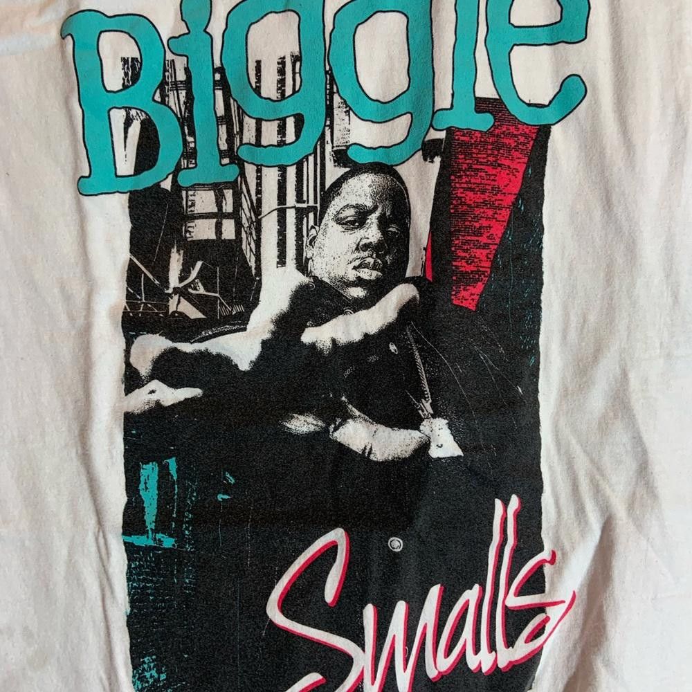 Designer Biggie smalls white small graphic vintage T-shirt | Grailed