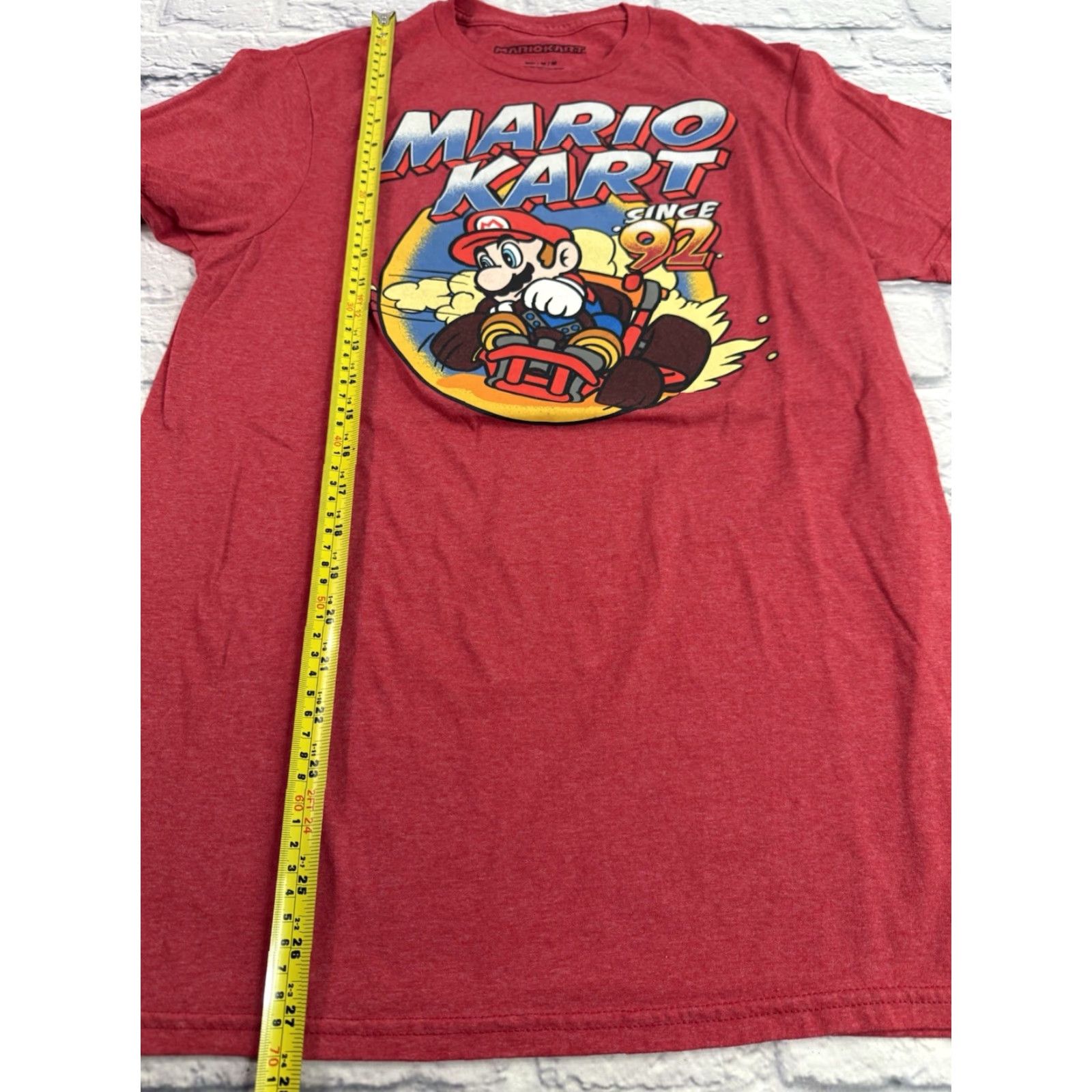 Etro Super Mario Mario Kart Short Sleeve Retro Since 92 Shirt Mens Medium Red Graphic Print Size US M / EU 48-50 / 2 - 5 Thumbnail