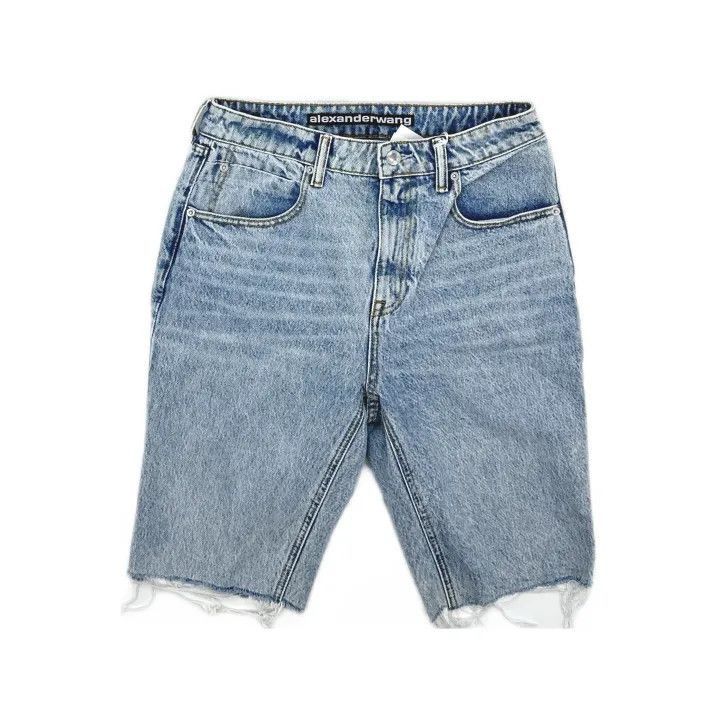 Alexander Wang Alexander Wang SS21 Denim Bicycle Shorts - Size 27" / US 4 / IT 40 - 2 Thumbnail