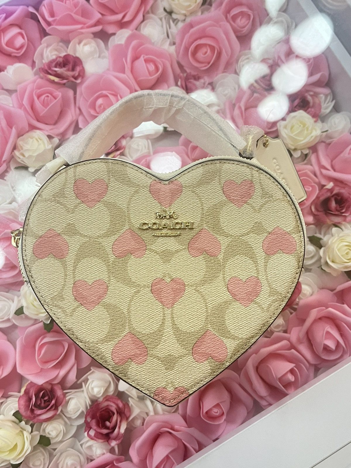 image of Coach Valentines Bag Cp021 in Pink, Women's