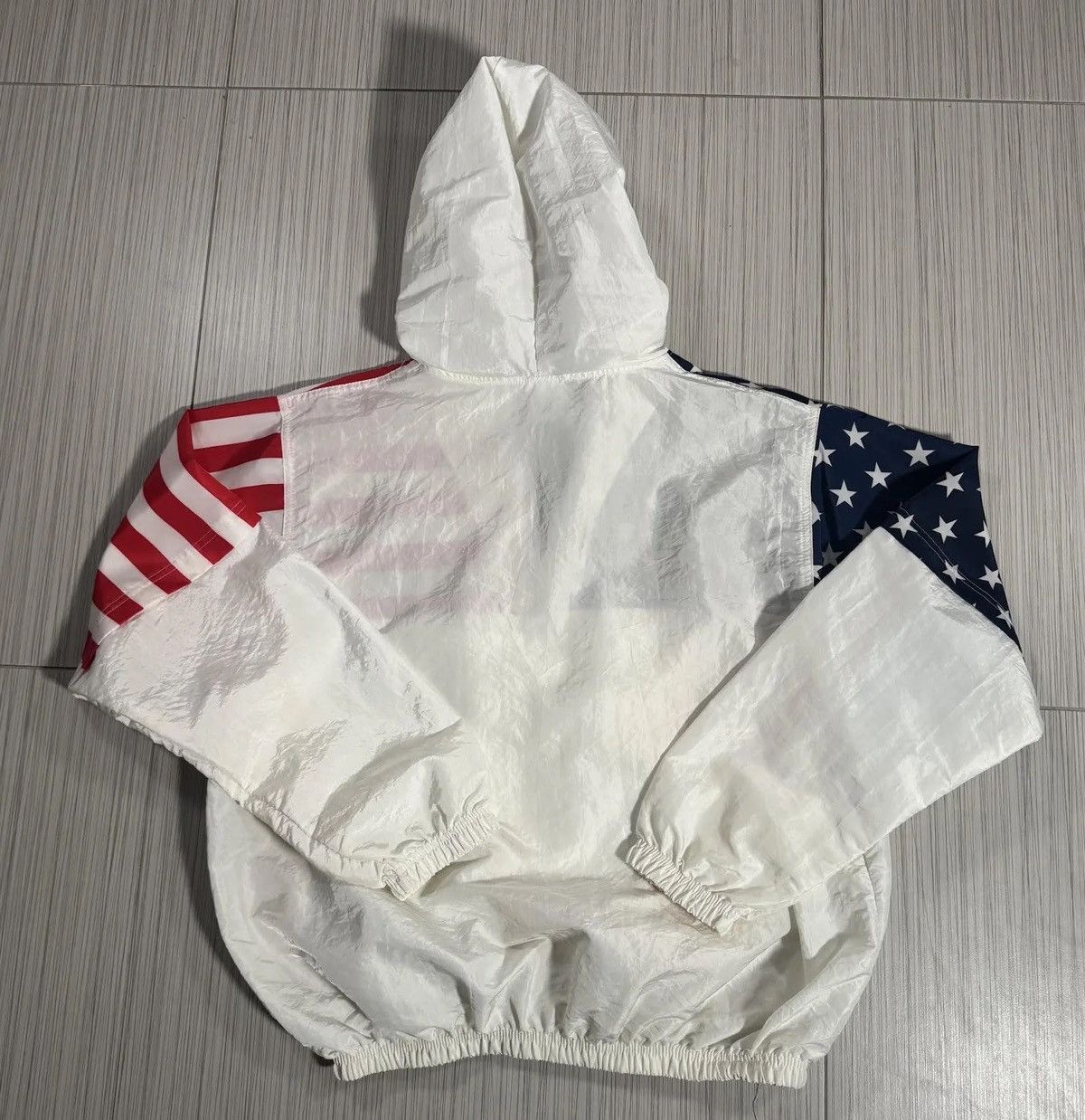 Vintage Vintage Surf Style USA Hooded Windbreaker (Size OSFA, L) Size US L / EU 52-54 / 3 - 3 Thumbnail