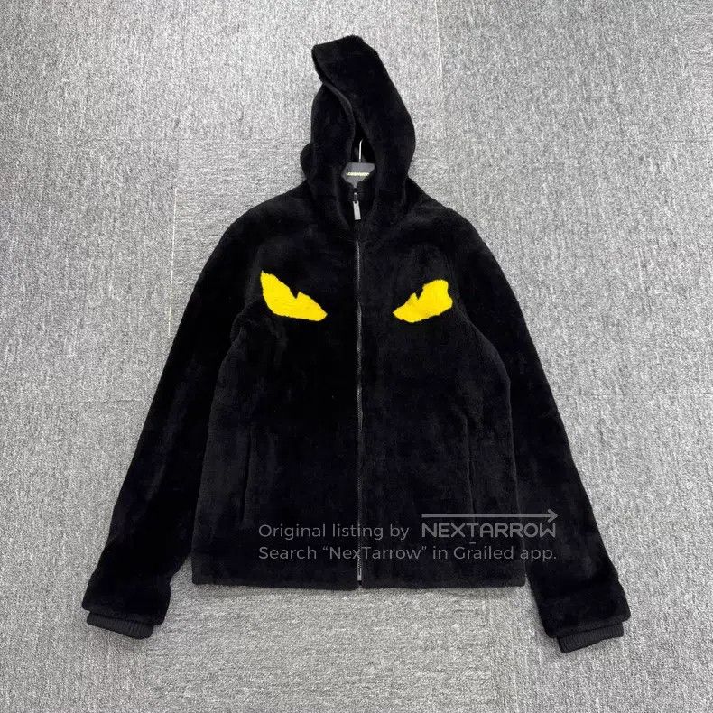 Fendi Little Demon Fur and Leather Two-Way Wearable Jacket