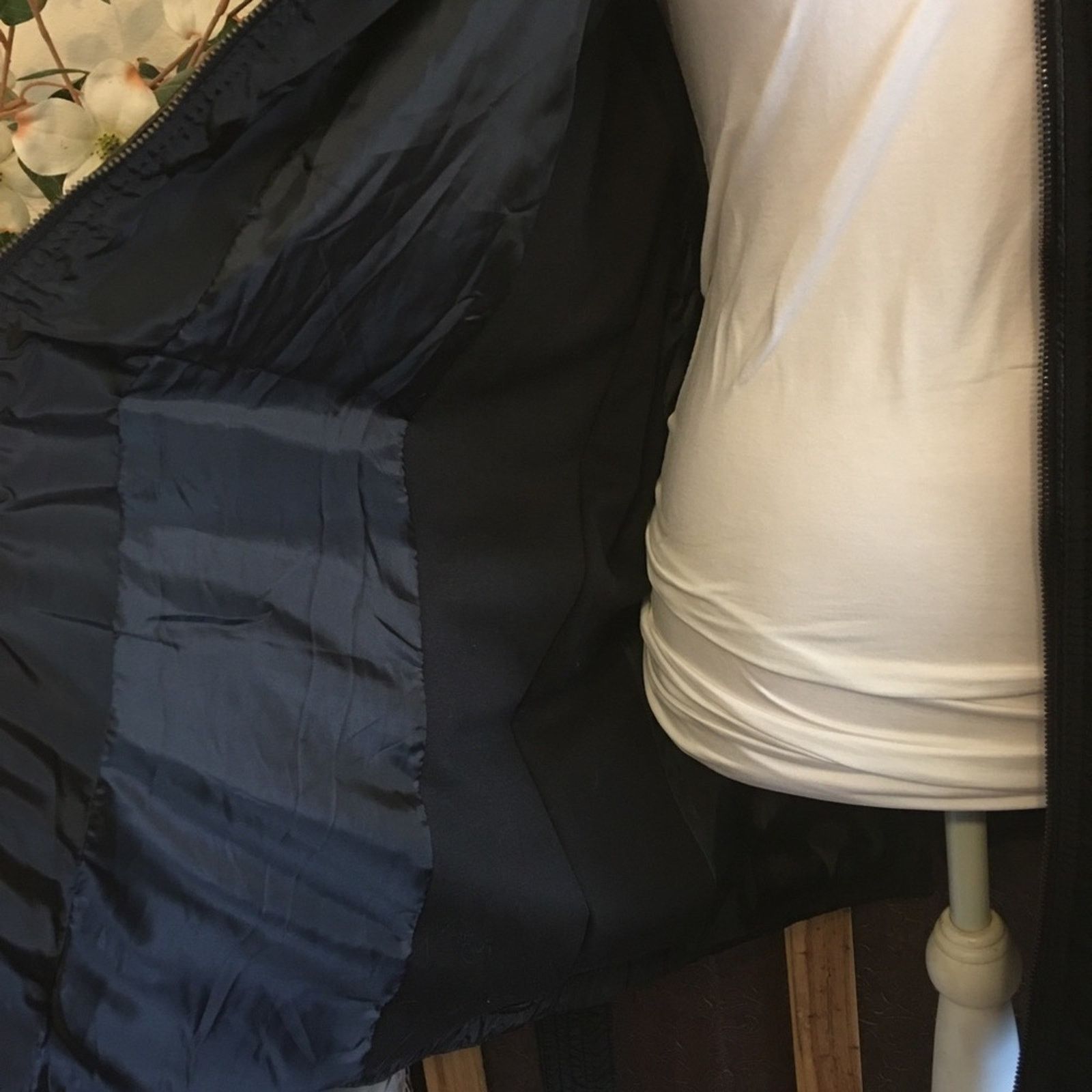Other Sebby black quilted zipper hood belted jacket NWT Size XXL / US 16-18 / IT 52-54 - 10 Thumbnail