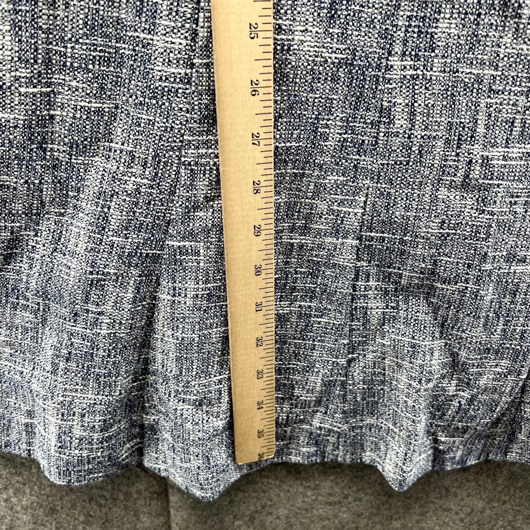 Boden Boden Dress Womens 4R Blue Navy Sleeveless Cotton V-Neck A-Line Knee Length Mock-Pullover Casual Party/Cocktail Travel Mens Womens Girls 4R Size S / US 4 / IT 40 - 3 Thumbnail