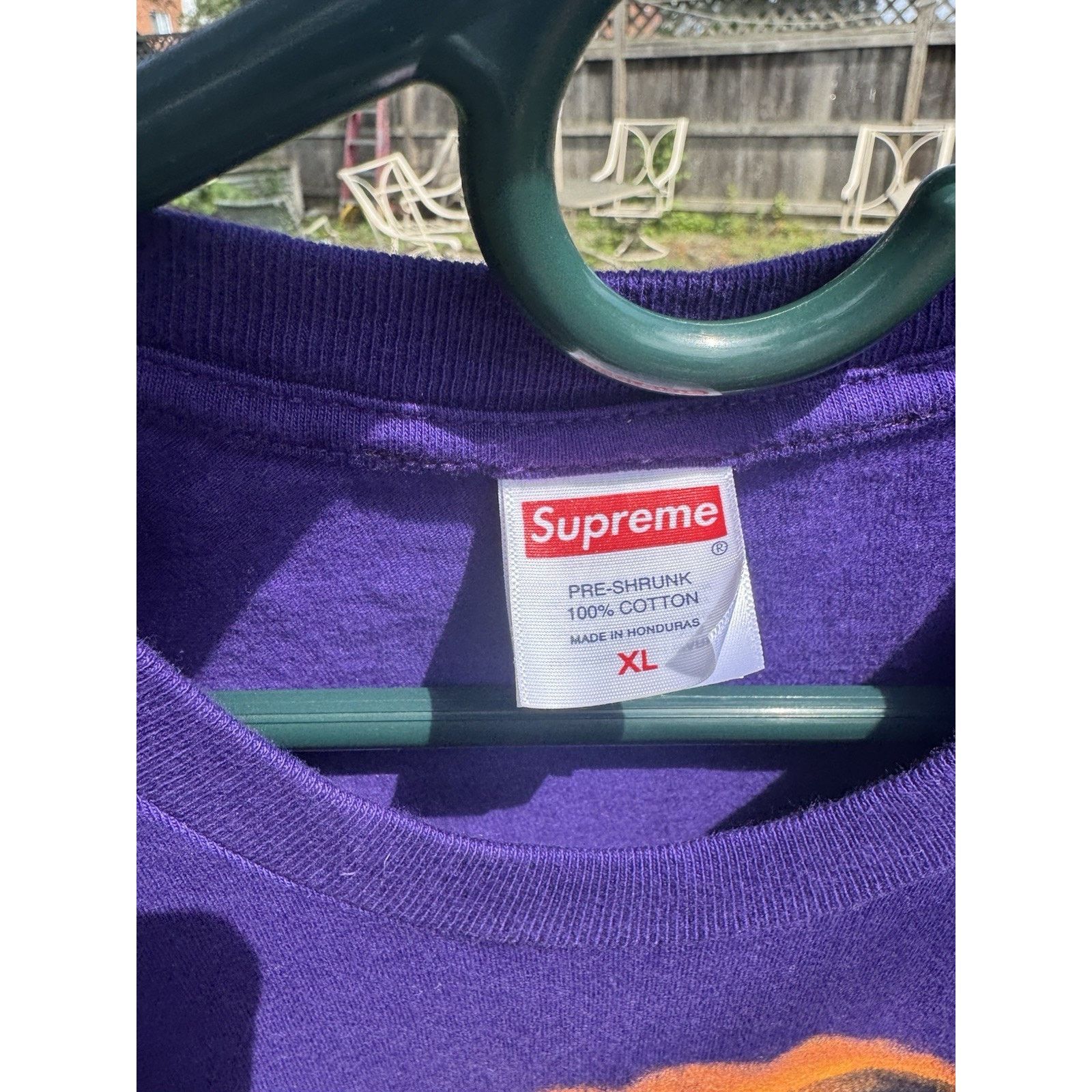 Supreme Supreme Grim Reaper Graphic Tee Purple Men's ExtraLarge SS26 Size US XL / EU 56 / 4 - 3 Thumbnail