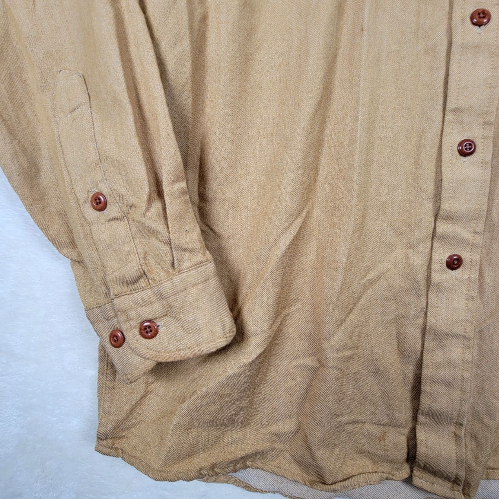 Pendleton Pendleton Thomas Kay Mens XL Tan Flannel Lined Button-Up Shirt Workwear Casual Travel Size US XL / EU 56 / 4 - 2 Thumbnail