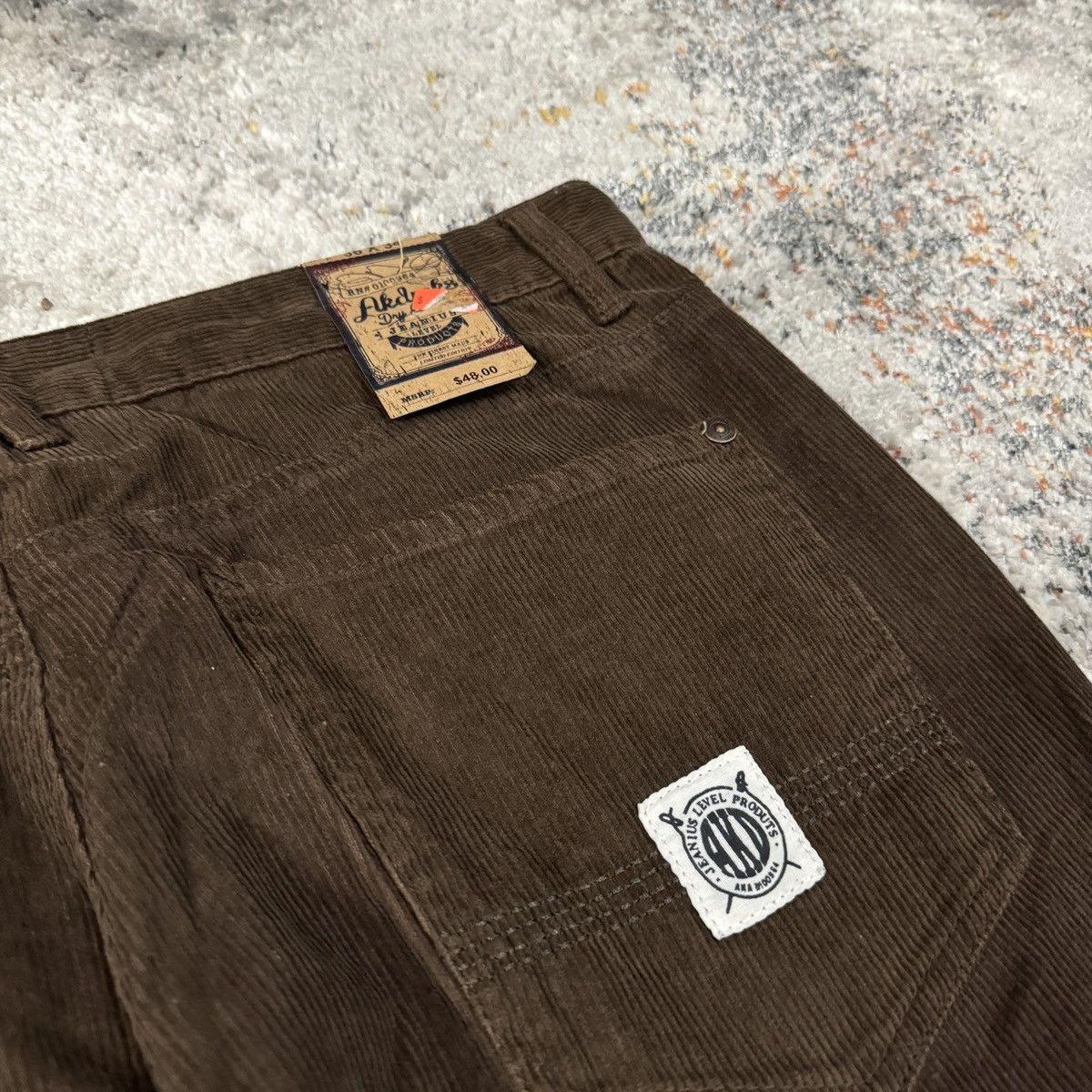 JNCO × Vintage Crazy Vintage y2k akademics baggy brown corduroy pants Size US 36 / EU 52 - 3 Thumbnail