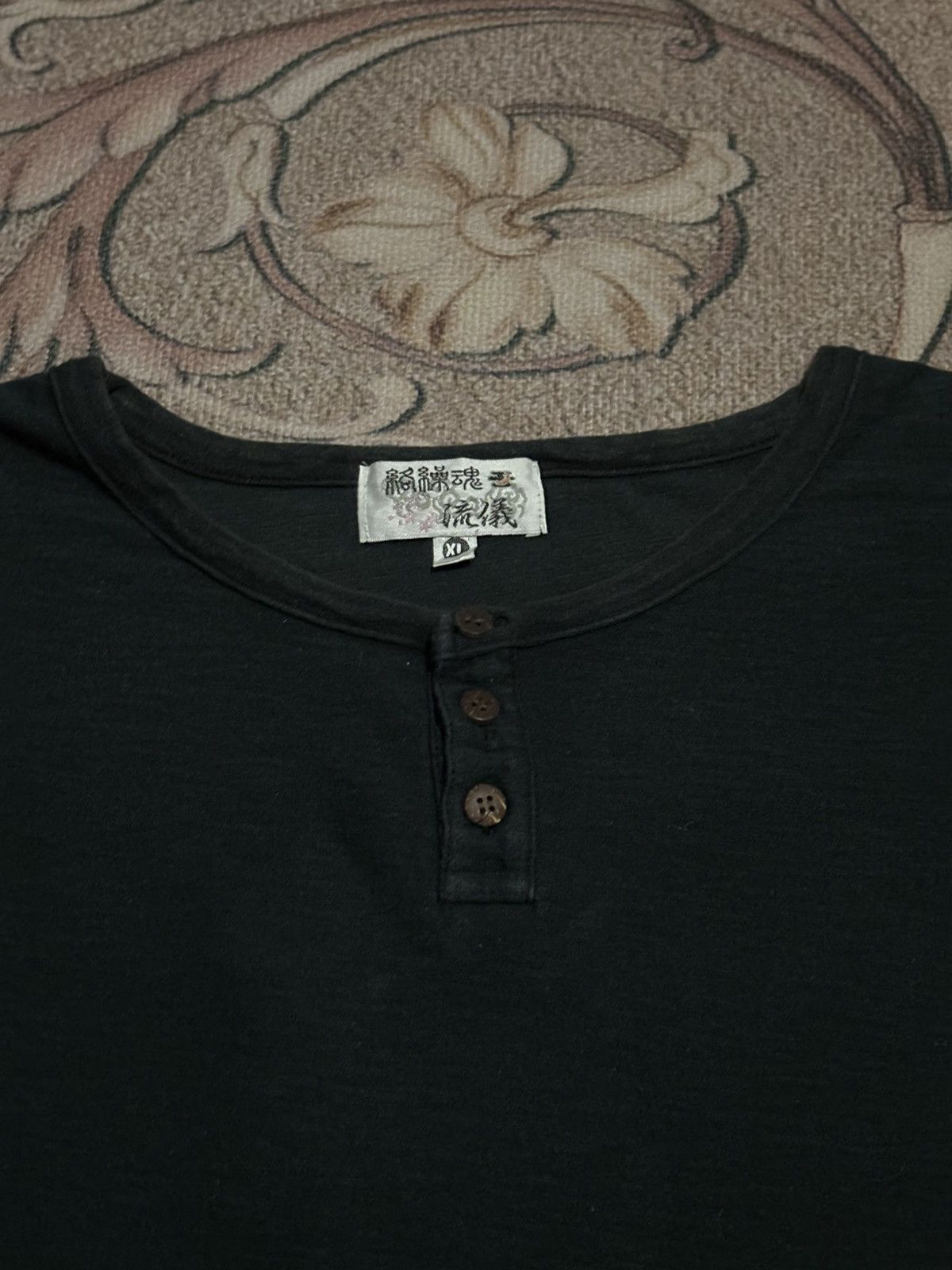 Japanese Brand Japanese Brand KARAKURI TAMASHII Embroidered Long Sleeve Tee Size US L / EU 52-54 / 3 - 4 Thumbnail