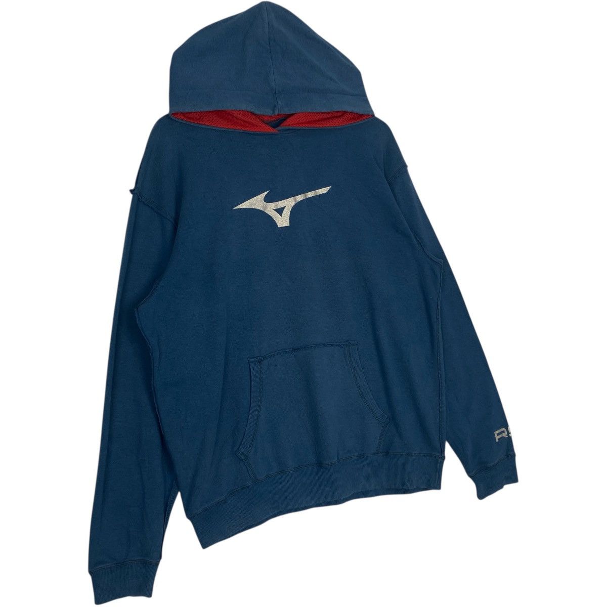 Vintage Vintage Mizuno Hoodie Sweater Big Logo Blue Pullover Size L Size US L / EU 52-54 / 3 - 3 Thumbnail