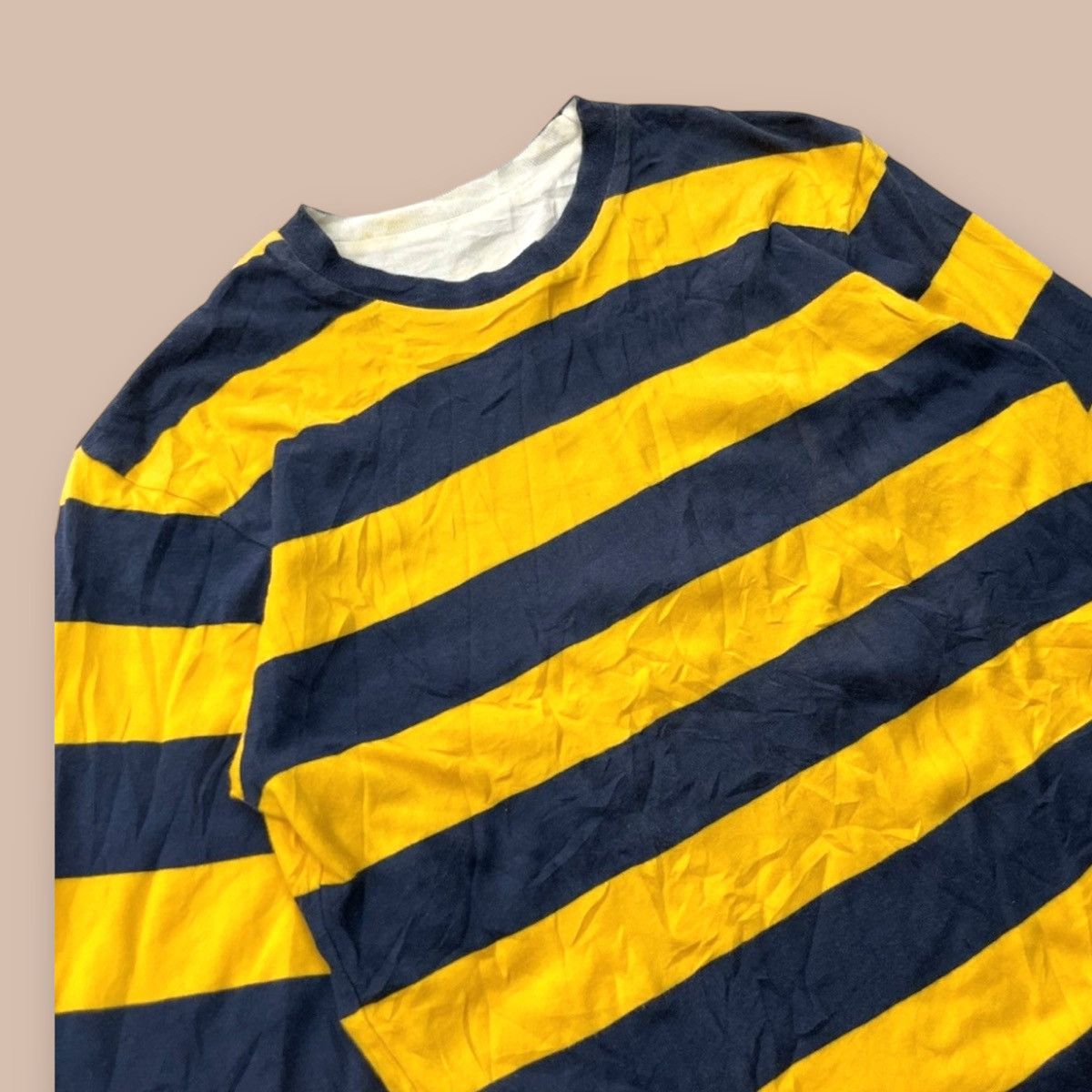 Bape A Bathing Ape Striped Reversible L/S Tees Size US M / EU 48-50 / 2 - 7 Thumbnail