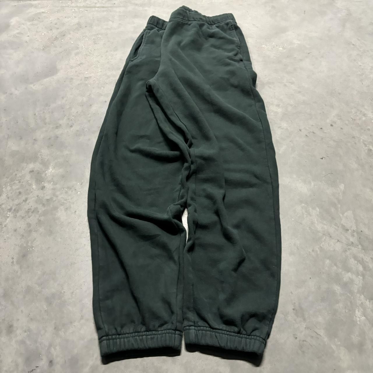 Japanese Brand × Vintage Crazy Vintage Y2K/2000s Dark Green Earth Tone Essential Sweatpants! Size US 32 / EU 48 - 3 Thumbnail