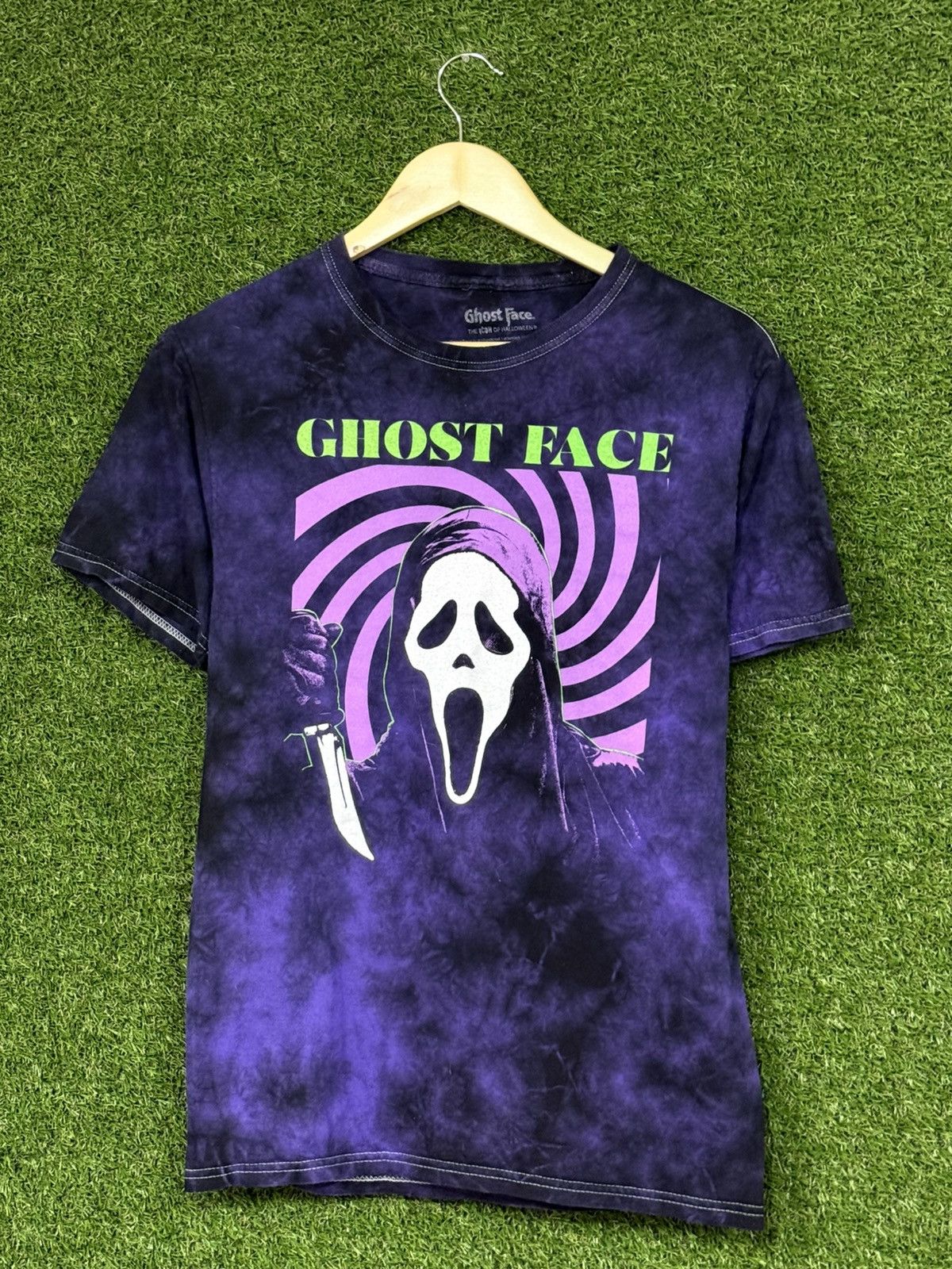 Vintage Scream Ghostface Ghost Tie Dye Purple Swirl T Shirt Small Size US S / EU 44-46 / 1 - 1 Thumbnail