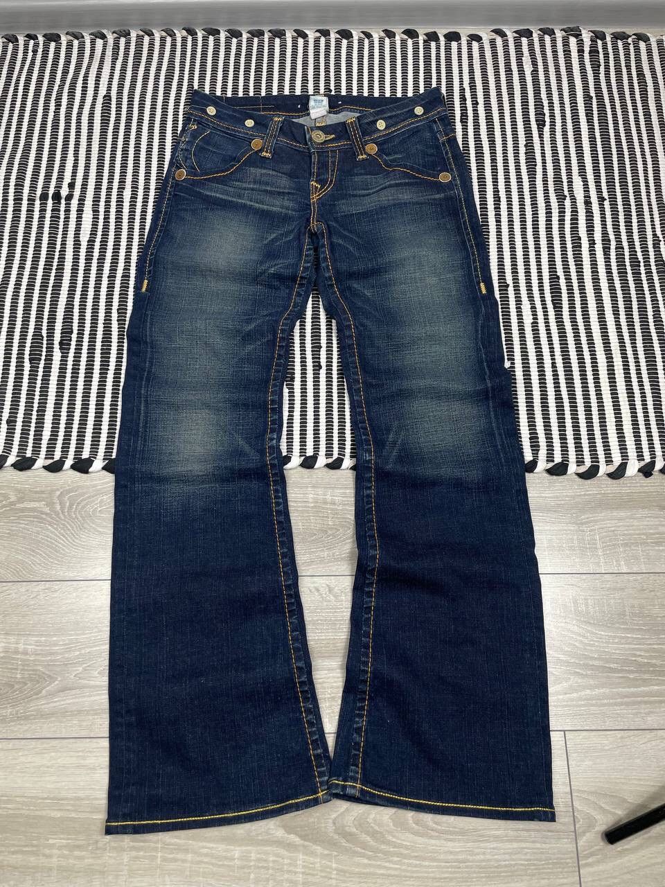 True Religion Vintage Crazy True Religion Flared Denim Jeans Y2K Size 30" / US 8 / IT 44 - 6 Thumbnail