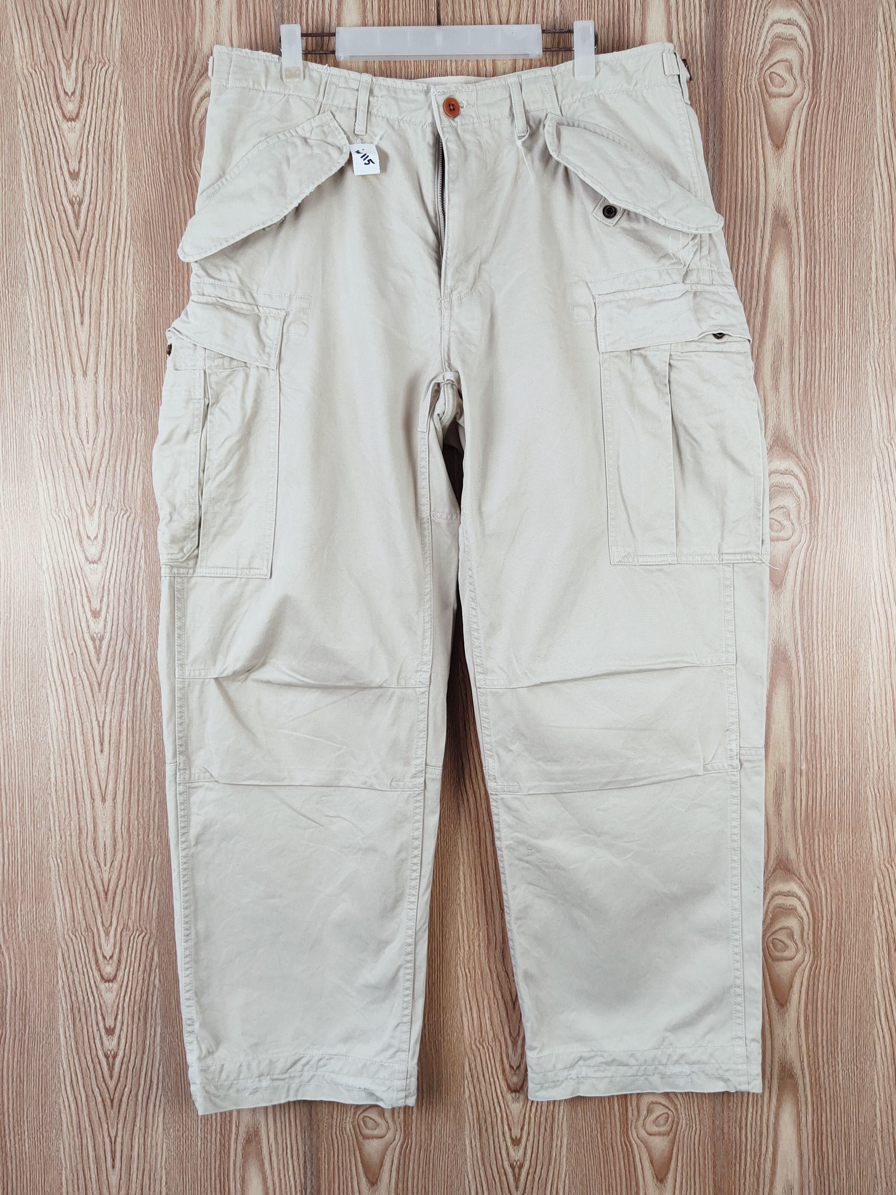 Polo Ralph Lauren Polo Ralph Lauren Cream Multipocket Cargo Pants #W115 Size US 34 / EU 50 - 1 Thumbnail