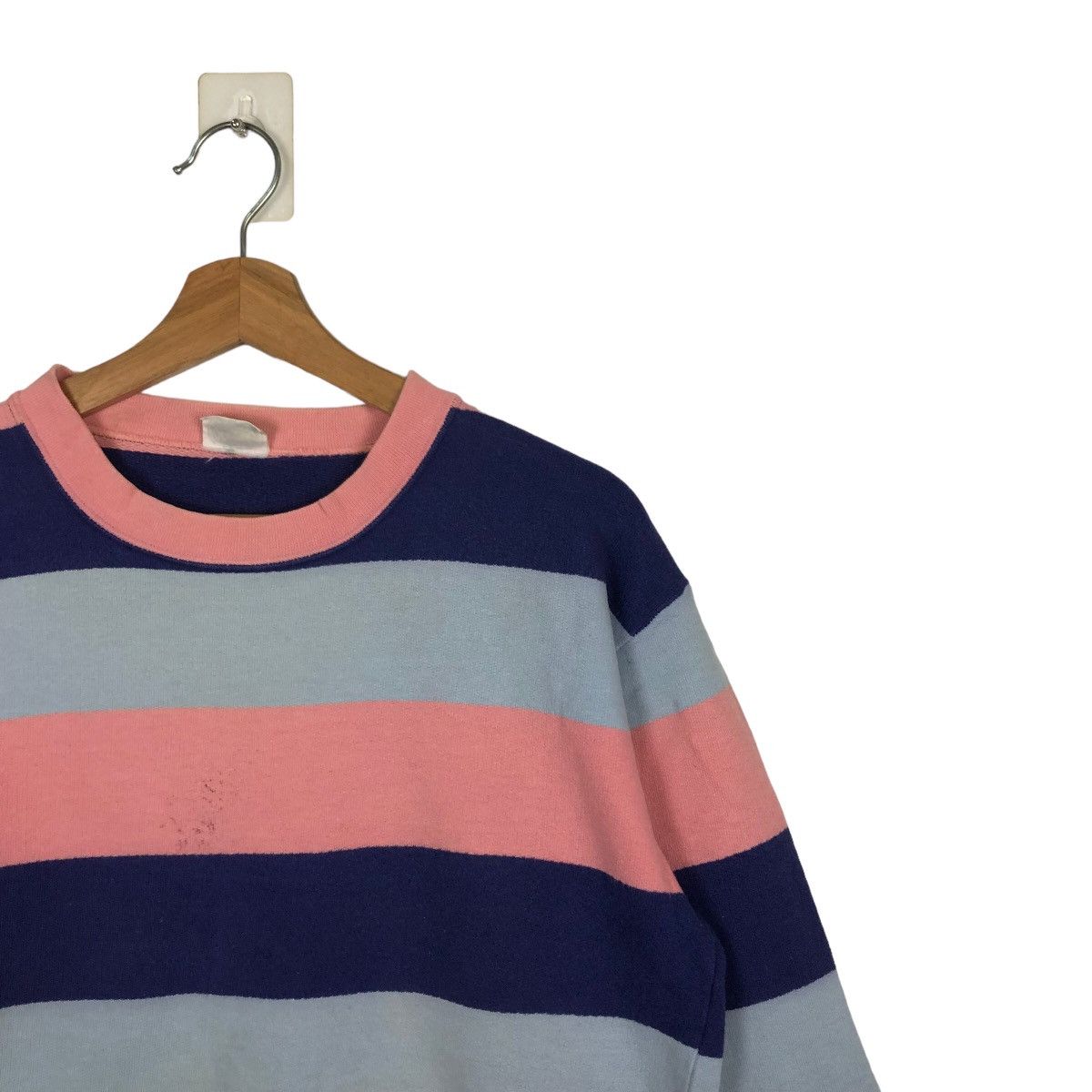 Japanese Brand VINTAGE STRIPED SWEATSHIRT OCEANIC BREEZE JAPAN ISSEY MIYAKE Size US M / EU 48-50 / 2 - 5 Thumbnail