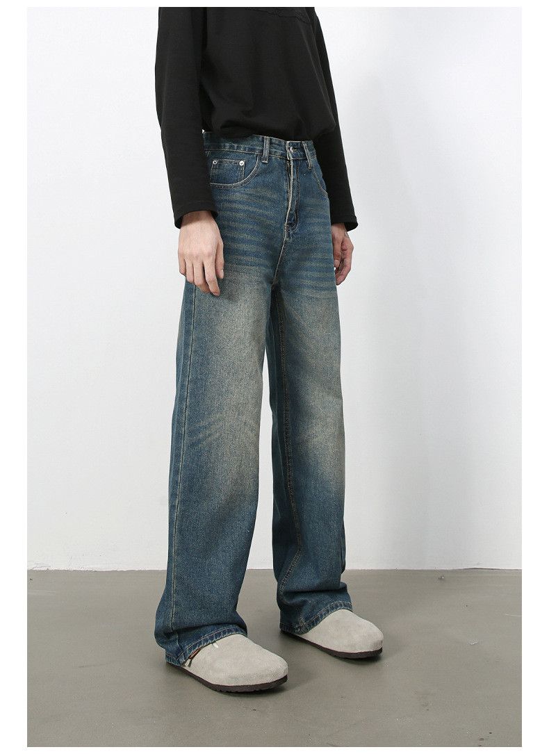 Japanese Brand × Jean Vintage blue American loose straight washed jeans y2k Size US 32 / EU 48 - 3 Thumbnail