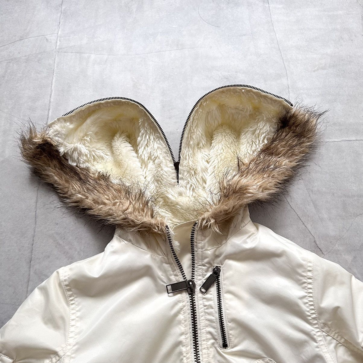 Hysteric Glamour × Undercover Punk Crop Bomber Jacket Faux Fur LGB If Six Was Nine Vibe Size XXS / US 00 / IT 34 - 7 Thumbnail
