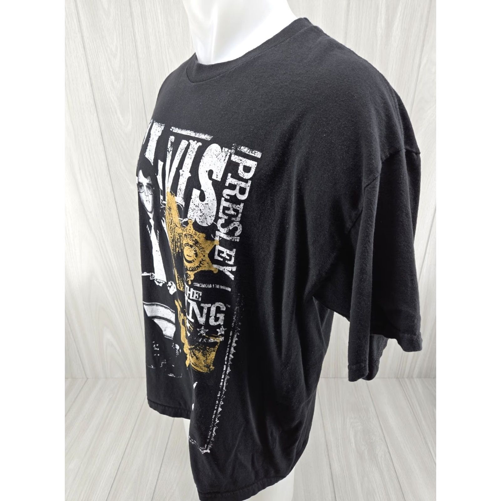 Vintage VINTAGE Elvis Presley The King TCB Music Black T-Shirt Womens 1X Zion Rootswear Size XL / US 12-14 / IT 48-50 - 4 Thumbnail
