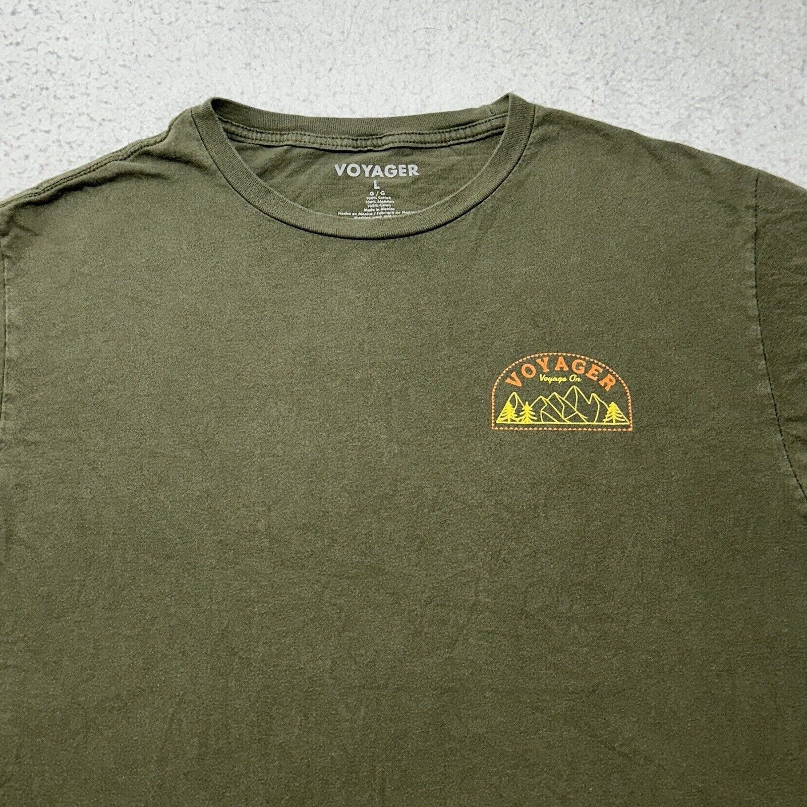 Other Voyager Large Crewneck Graphic T Shirt Outdoors Olive Green Size US L / EU 52-54 / 3 - 6 Thumbnail