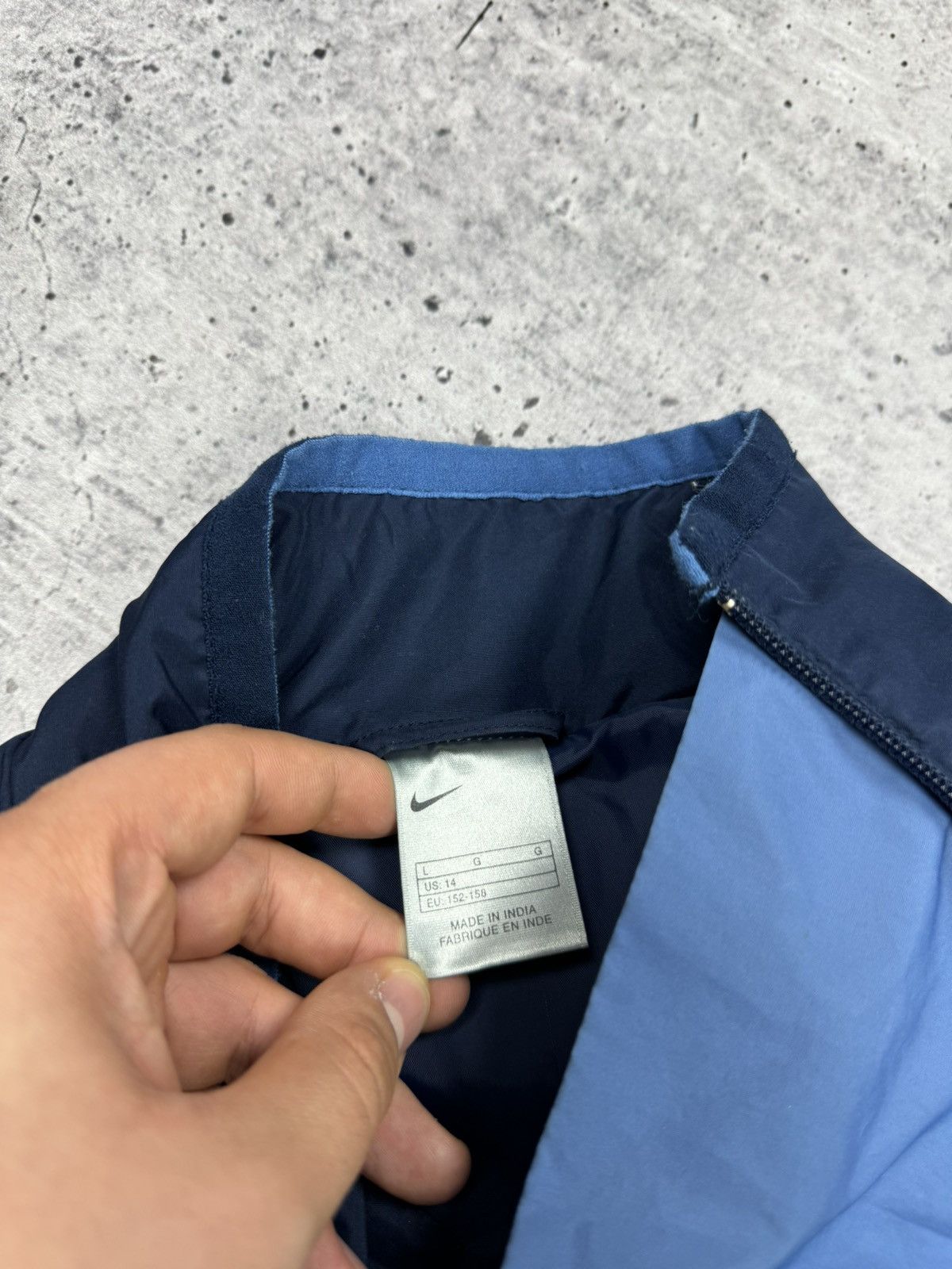 Nike × Vintage Vintage Nike 90’s Y2K Style Drill Nylon Anorak Bomber Jacket Size US S / EU 44-46 / 1 - 14 Thumbnail