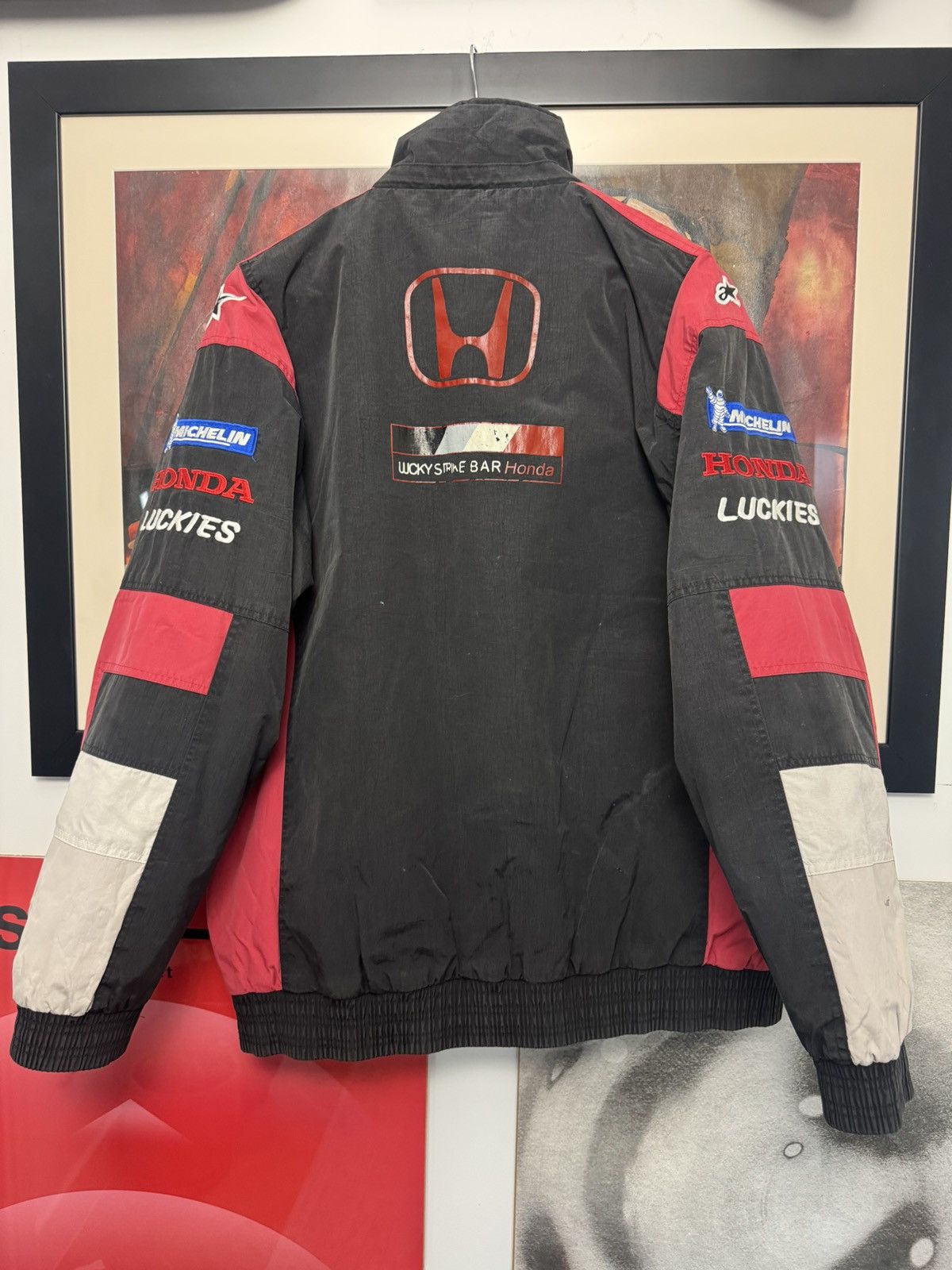 Vintage Vintage Racing Jacket Lucky Strike Streetwear Y2k Vintage Size US XXL / EU 58 / 5 - 2 Thumbnail
