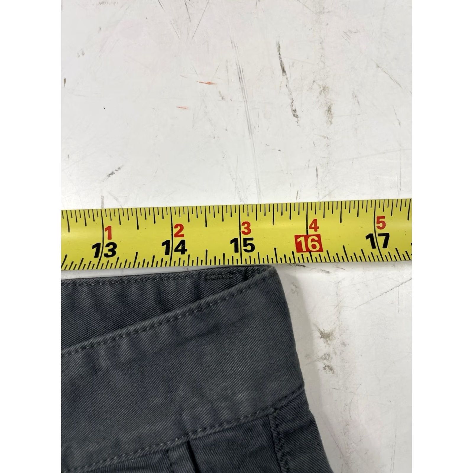 Flint And Tinder Flint and Tinder Shorts Mens 31 Gray Chino Pockets Canvas Casual 8” Size US 31 - 4 Thumbnail
