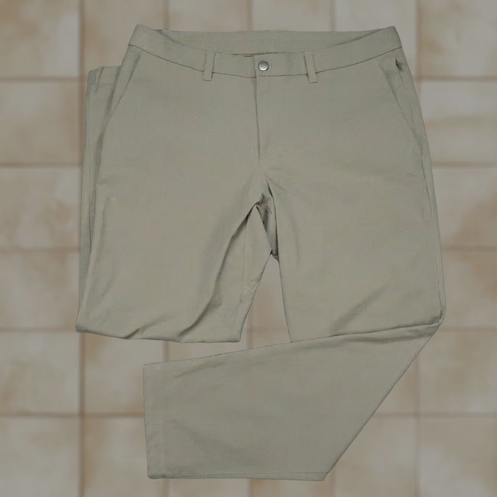 Lululemon Lululemon Mens ABC Slim Fit Rover Brown Stretch Cotton Trouser Pants 34x30 Versa Size US 34 / EU 50 - 1 Thumbnail