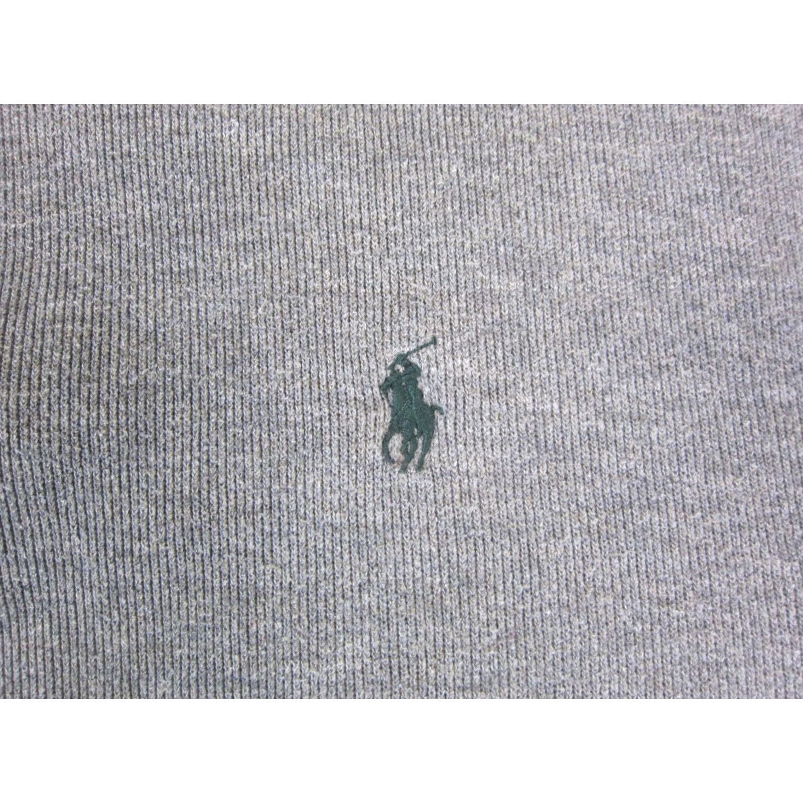 Polo Ralph Lauren Polo Ralph Lauren Sweater Shirt XL Gray 1/4 Zip Cotton Pony Mens Pullover Vintage (if Vintage applies) Size US XL / EU 56 / 4 - 3 Thumbnail