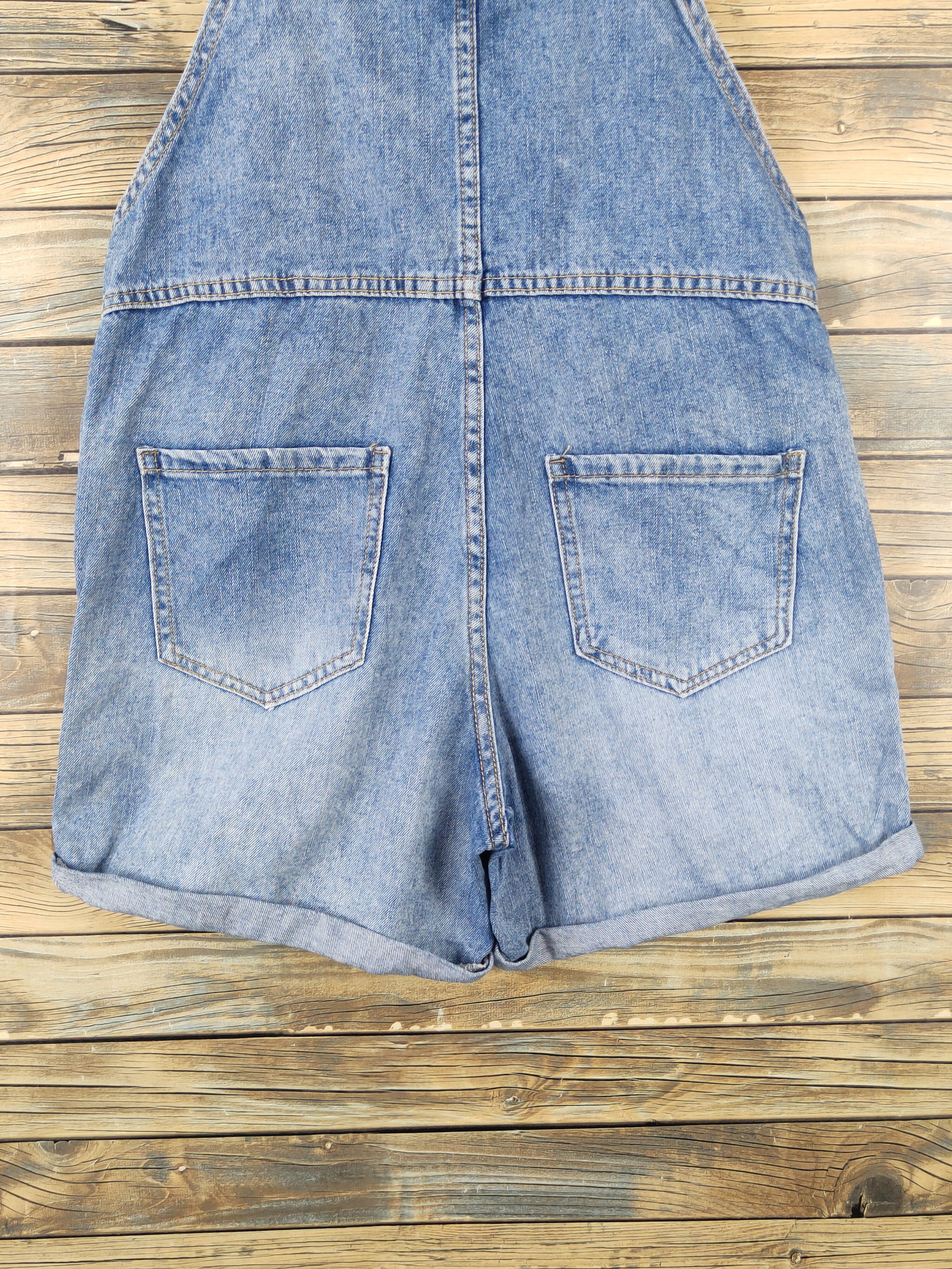 Japanese Brand × Vintage Vintage DY Blue Denim Shortall Jumpsuits Size 33" - 10 Thumbnail