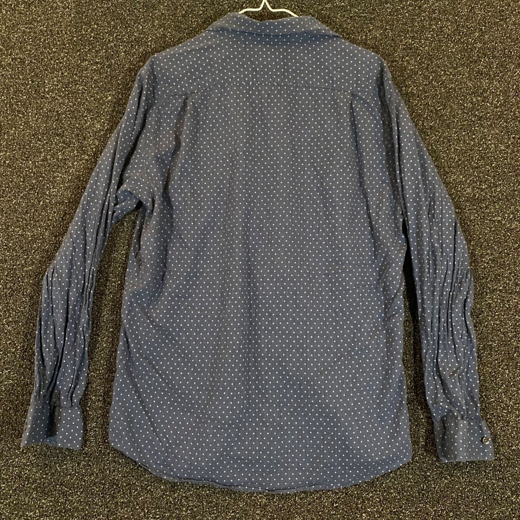 Rodd & Gunn Rodd & Gunn Shirt Mens Large Blue Polka Dot Button Up Outdoors L/S Italy Woven Size US L / EU 52-54 / 3 - 7 Thumbnail