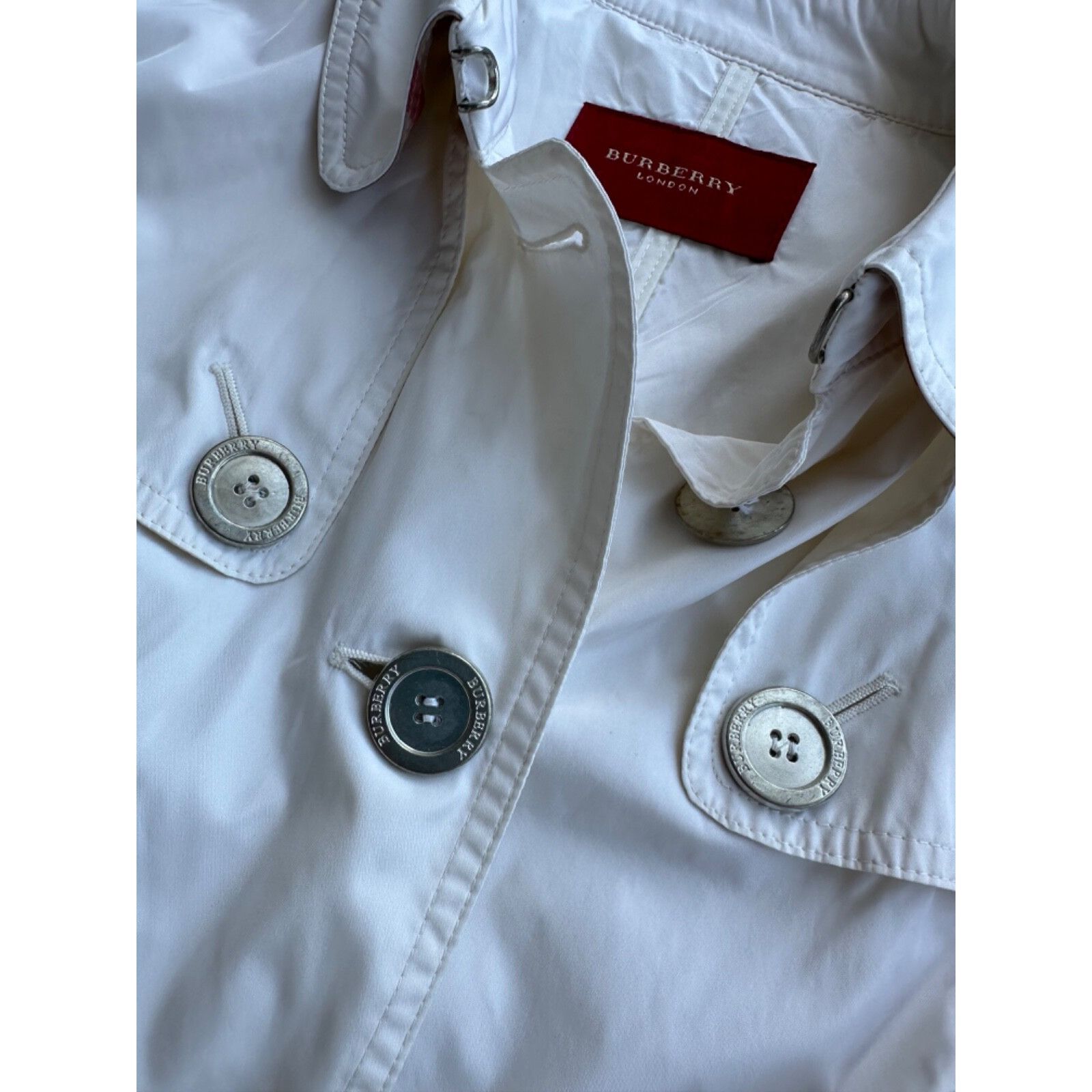 Burberry VTG Burberry Red Label White Woman Trench Coat Size M / US 6-8 / IT 42-44 - 7 Thumbnail